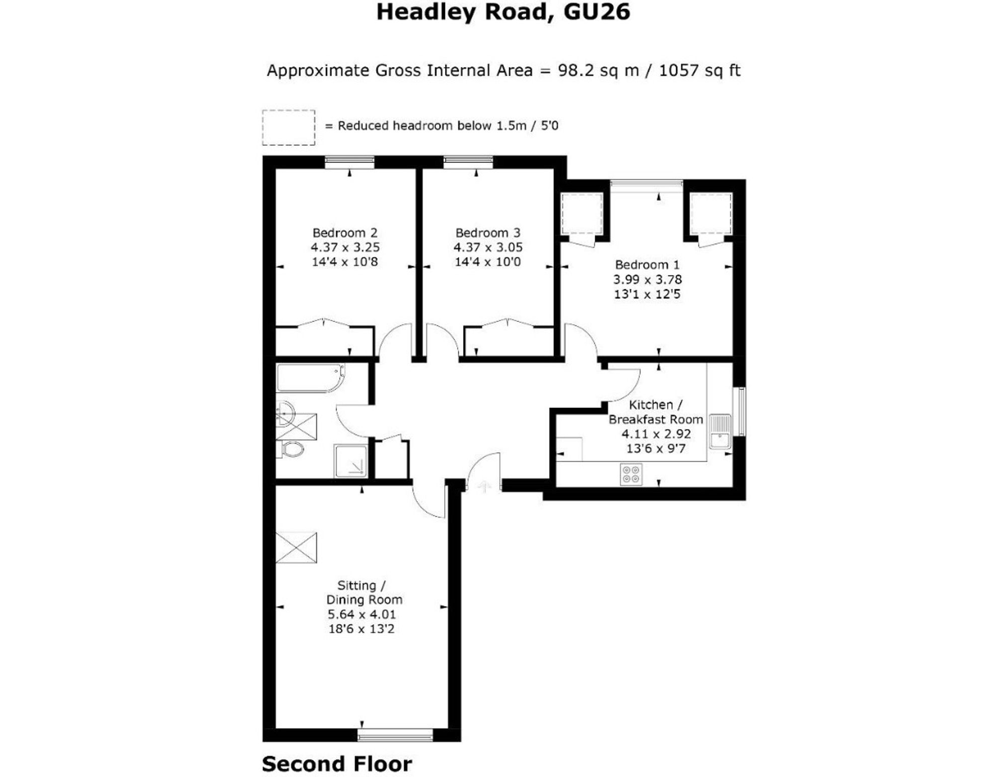 Headley Road, Grayshott GU26, 3 bedroom flat for sale 61312890