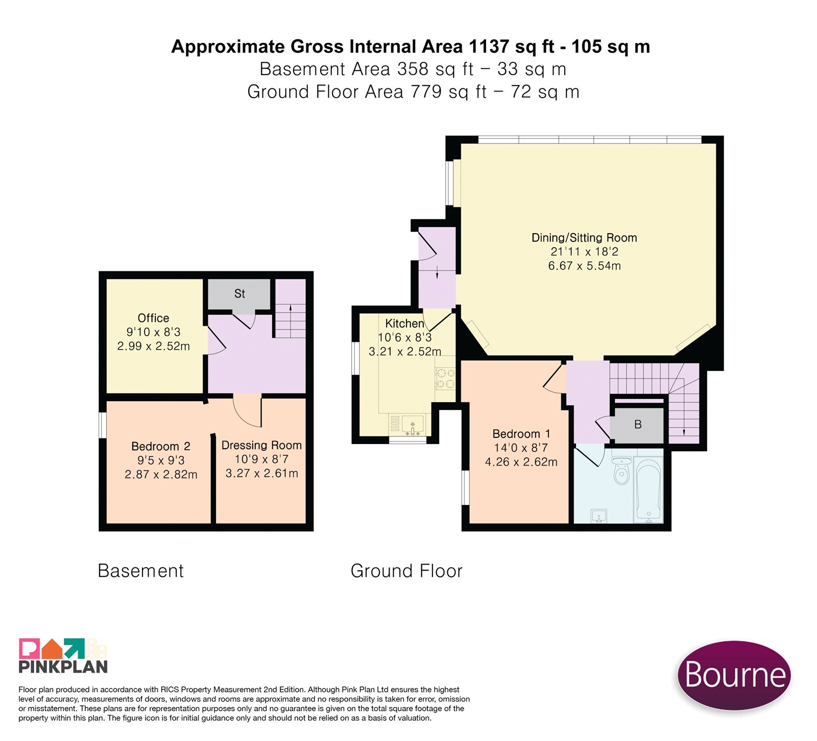 Flat 1, Netherwood, 4, Sydney Place, Guildford floorplan