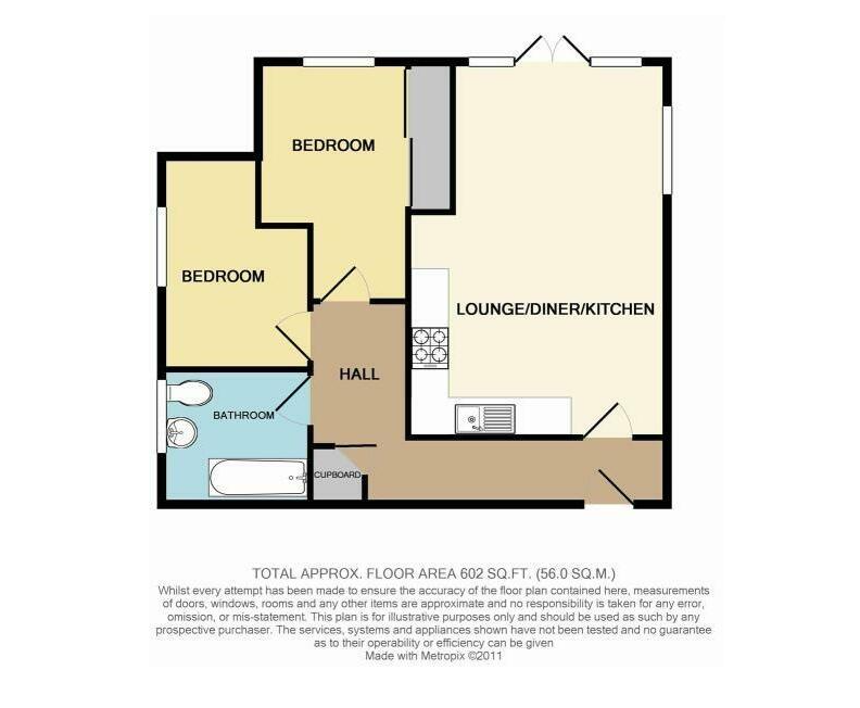 106, Fern Court, Lodge Lane, Romford floorplan