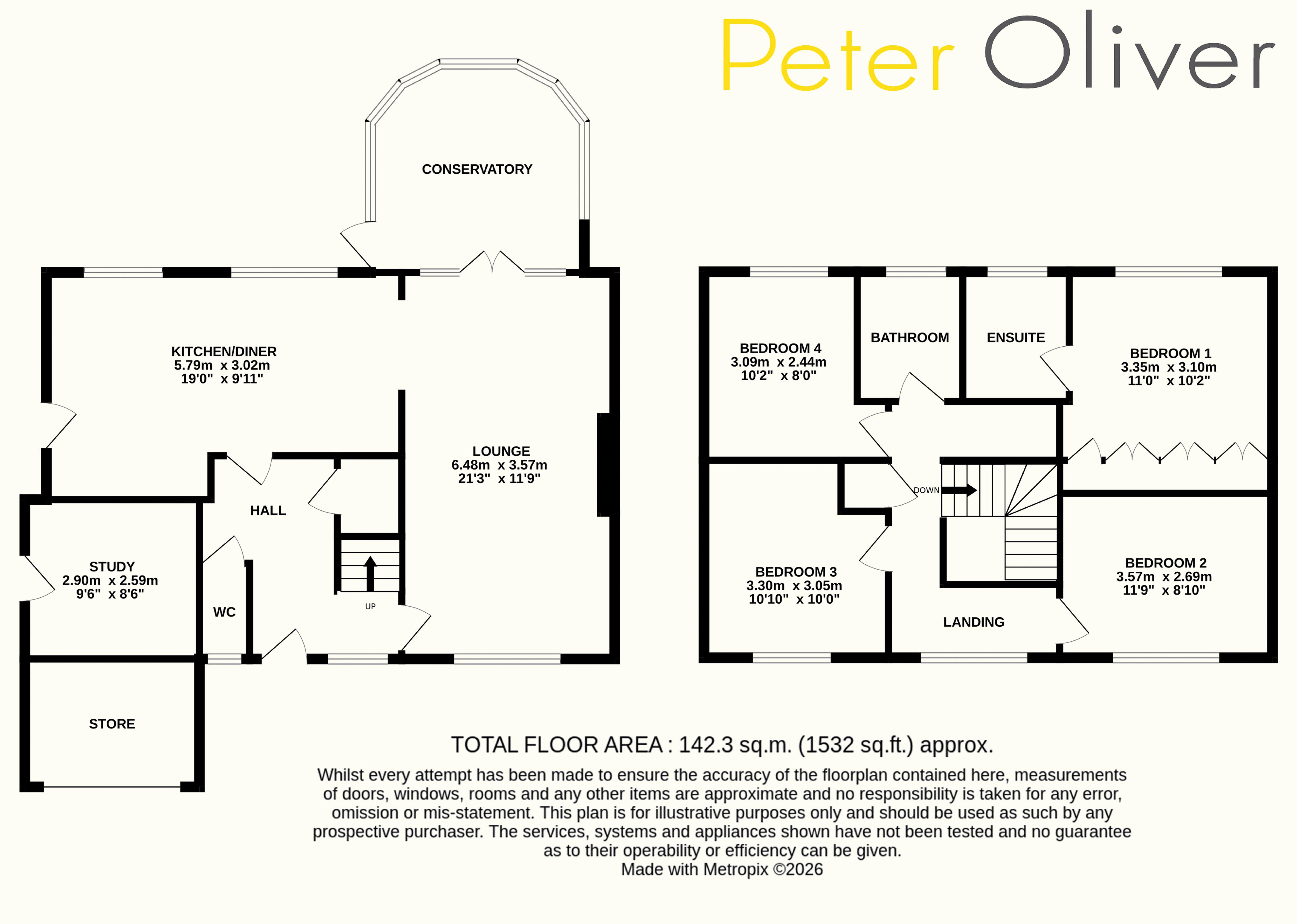 6, Coopers Row, Five Ash Down floorplan