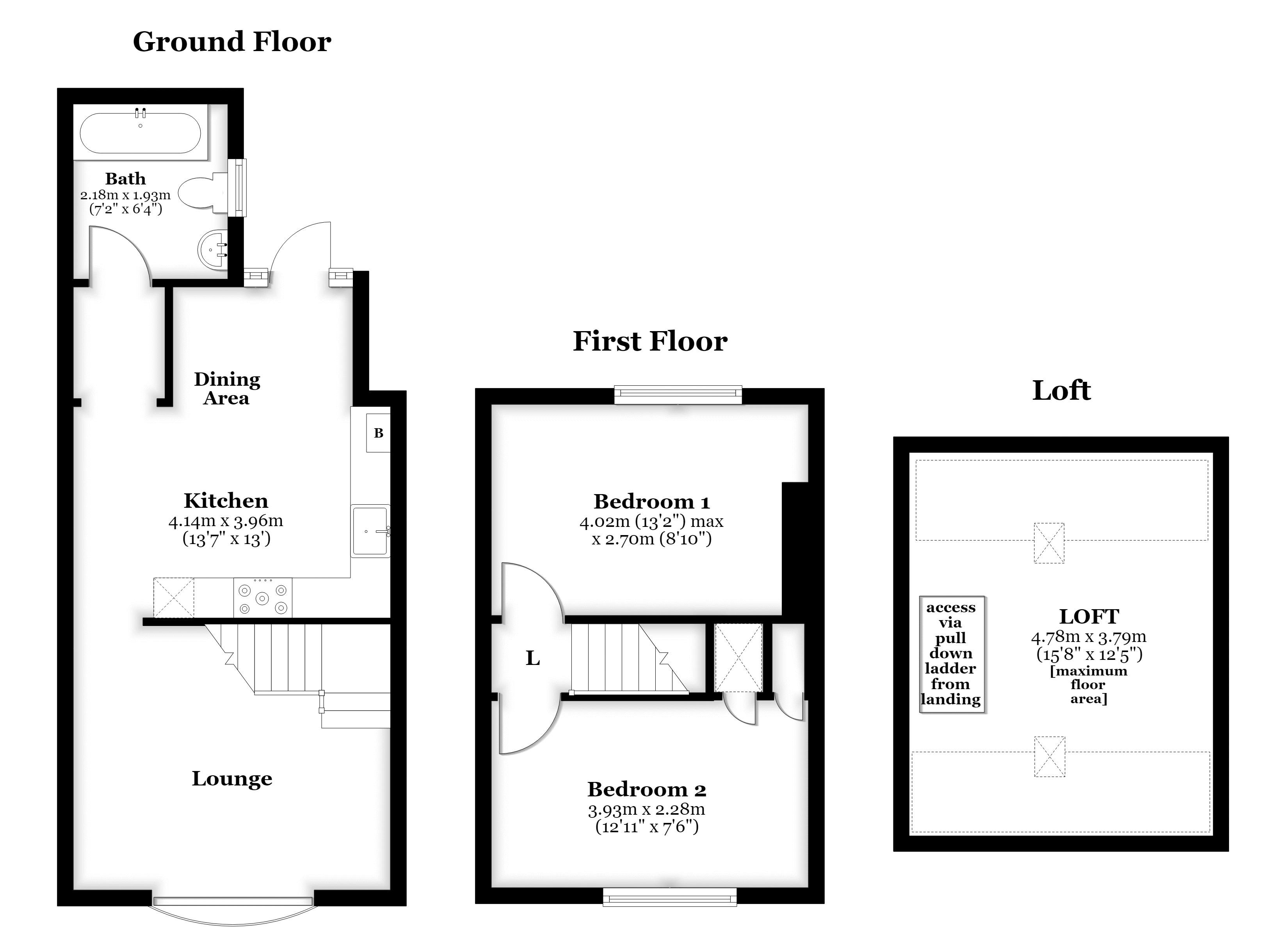 2 Brickyard Cottages,, Riccall Lane, York floorplan