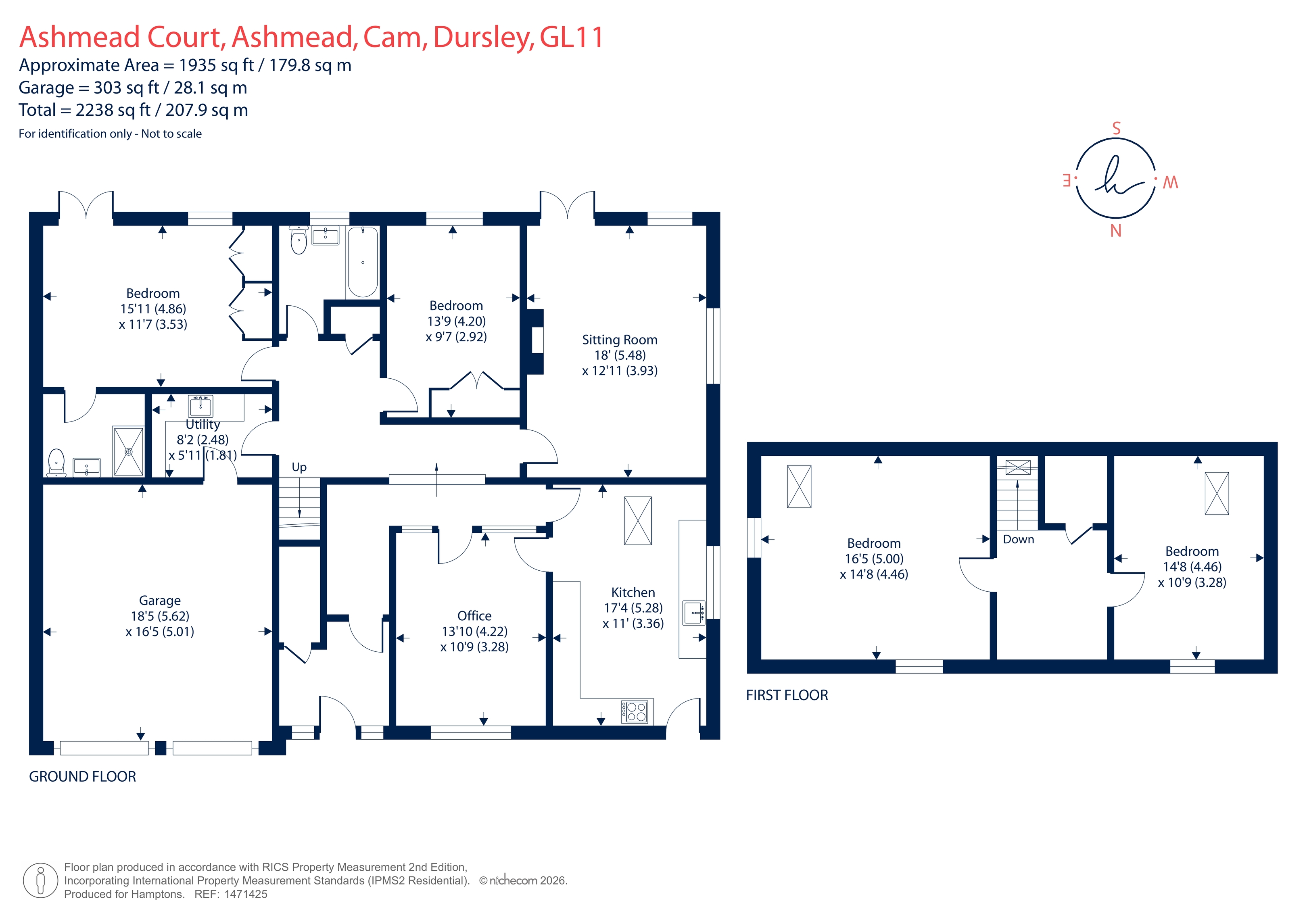 The Old Stables, 4 Ashmead Court, Ashmead, Cam floorplan
