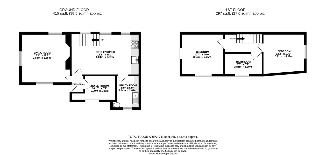 Ashford Cottage, Brecon floorplan