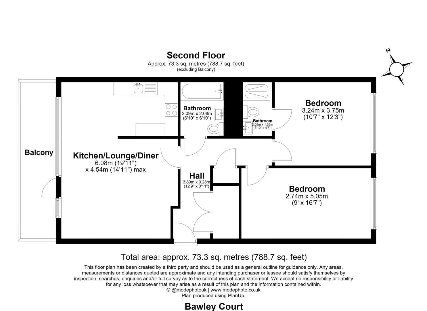 Flat 28 Bawley Court, 1, Magellan Boulevard, London floorplan