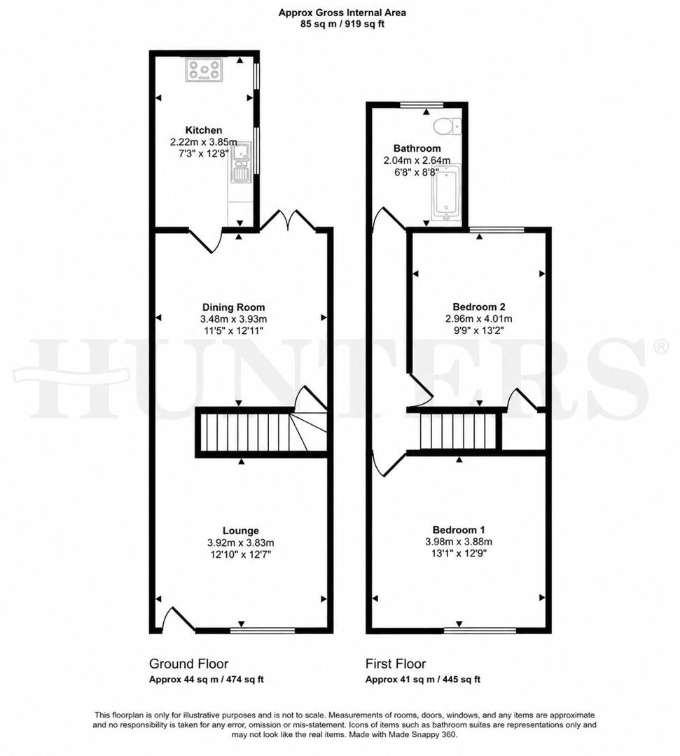 168, Belvoir Road, Coalville floorplan