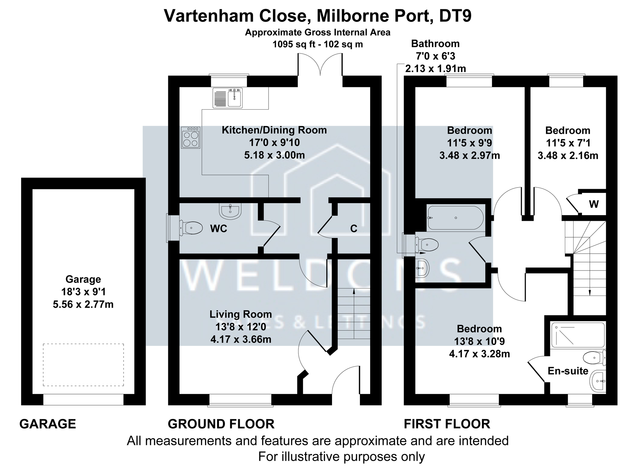 7 Vartenham Close, Sherborne floorplan