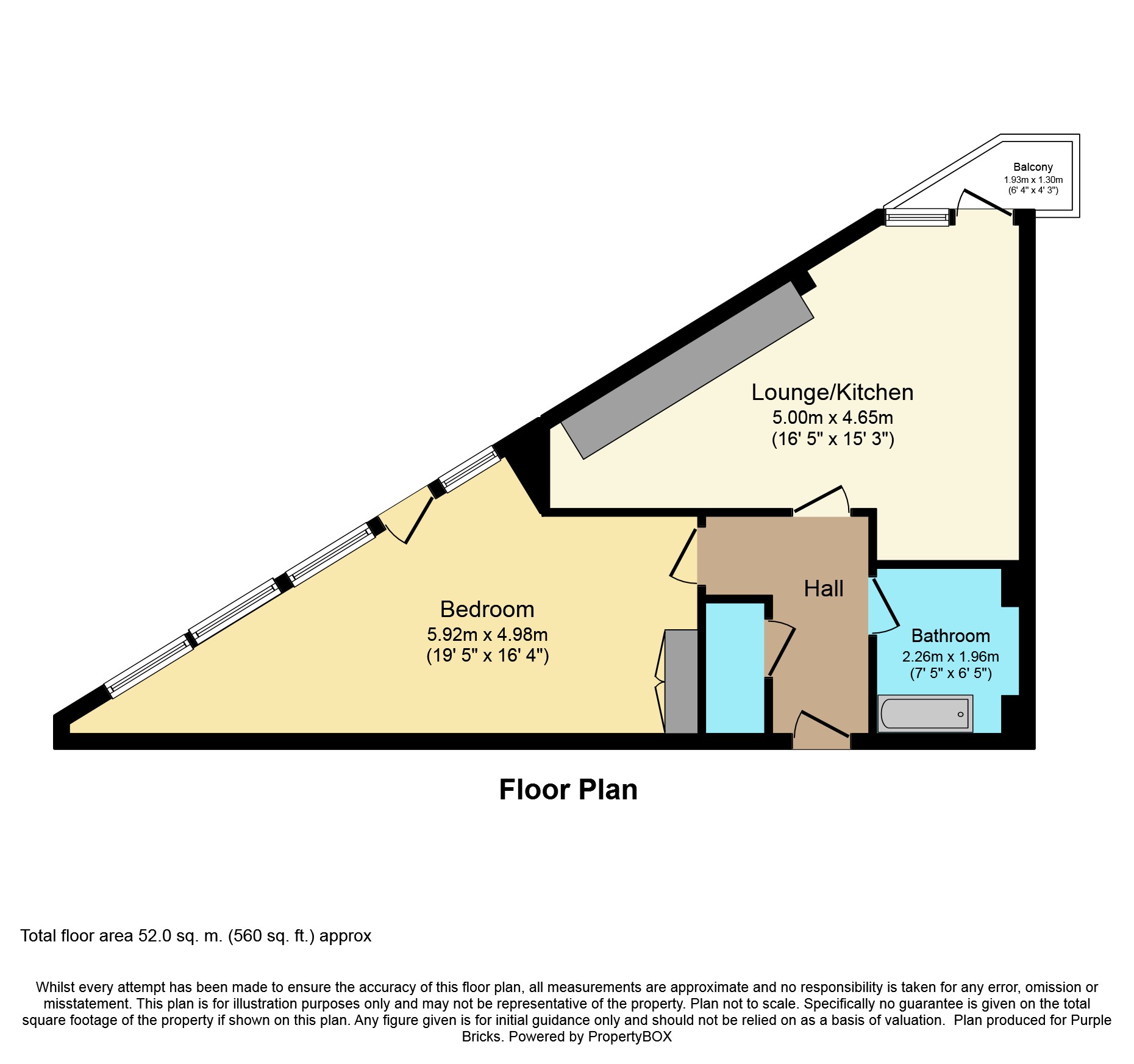 1 Bedrooms Flat for sale in 7 Fleet Street, Brighton BN1