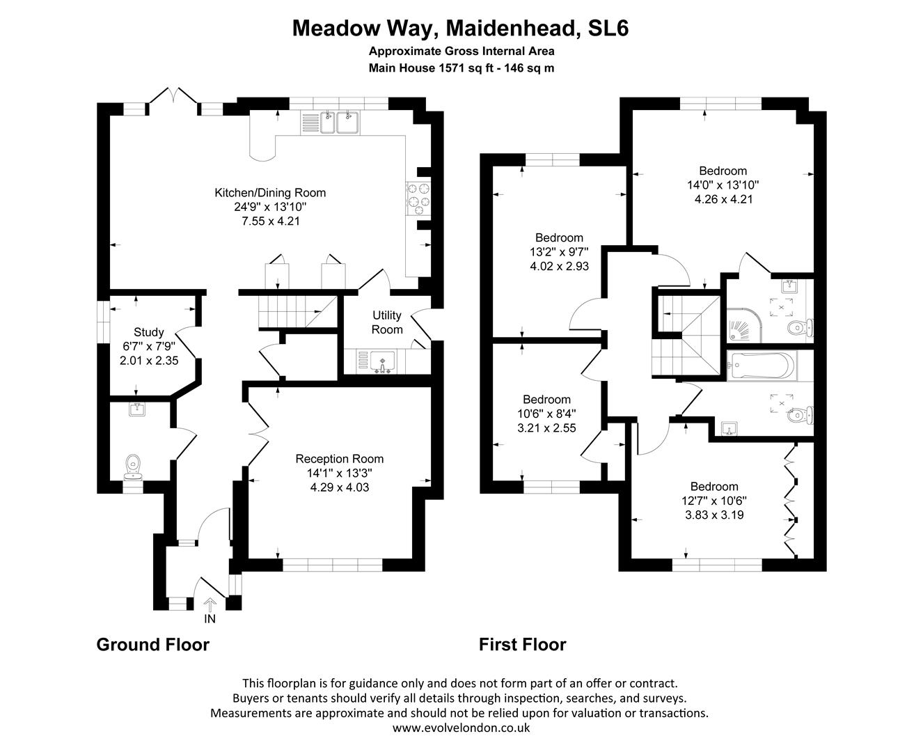 Oak Cottage, 14A, Meadow Way, Maidenhead floorplan