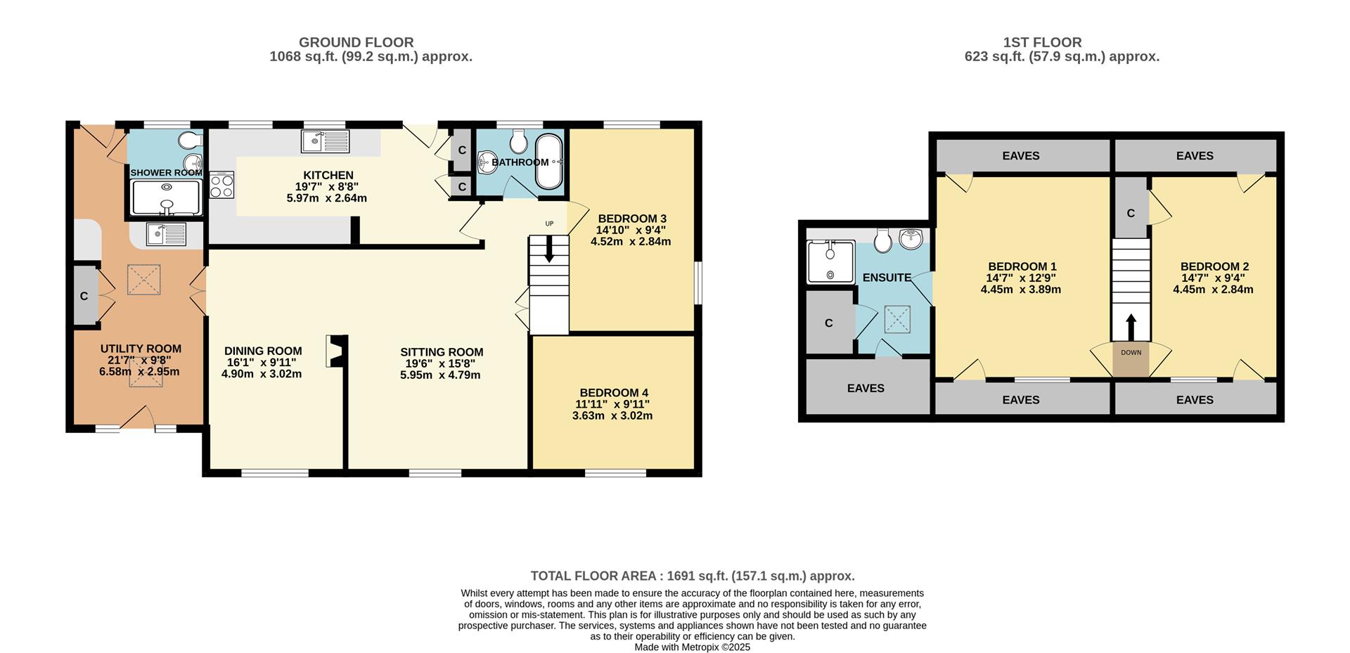 Treen, Lansallos, Fowey floorplan