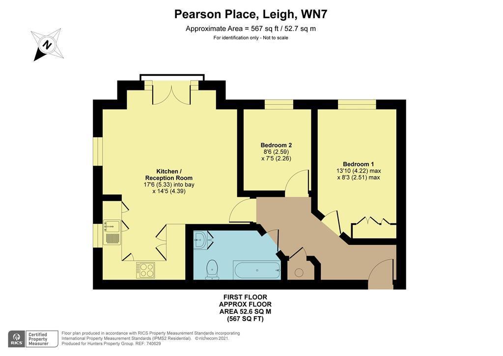 Apartment 5, 9, Pearson Place, Leigh floorplan