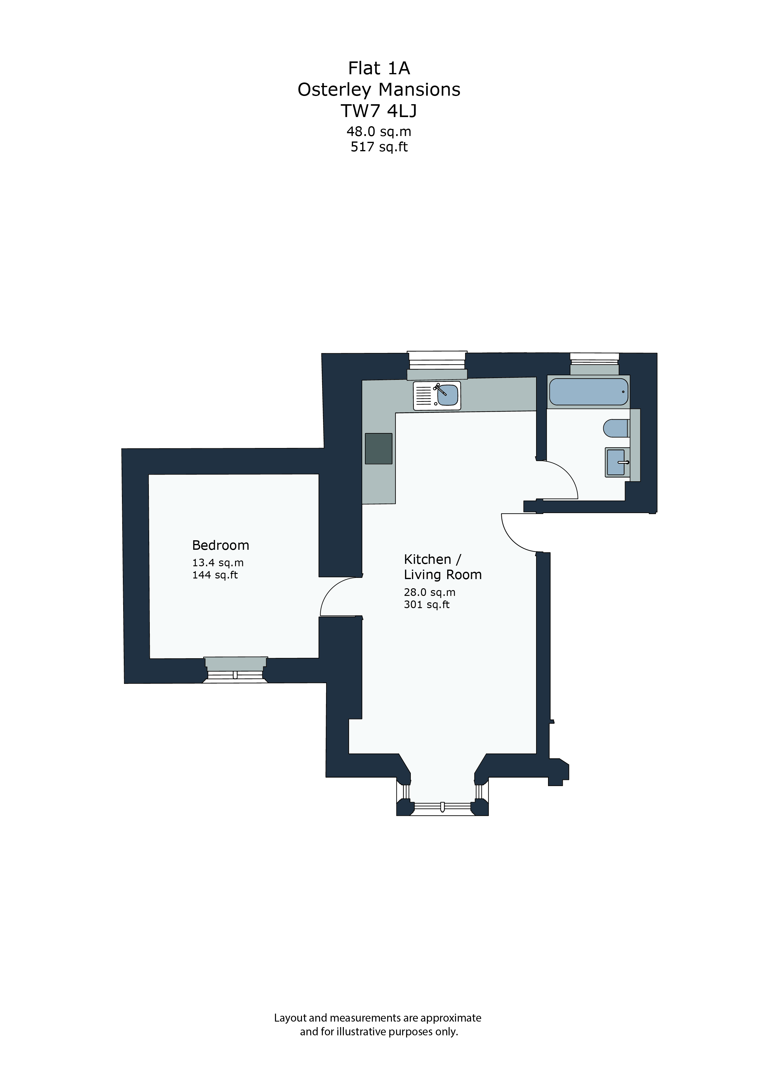 1 Bedrooms Flat to rent in Thornbury, Road, Isleworth TW7