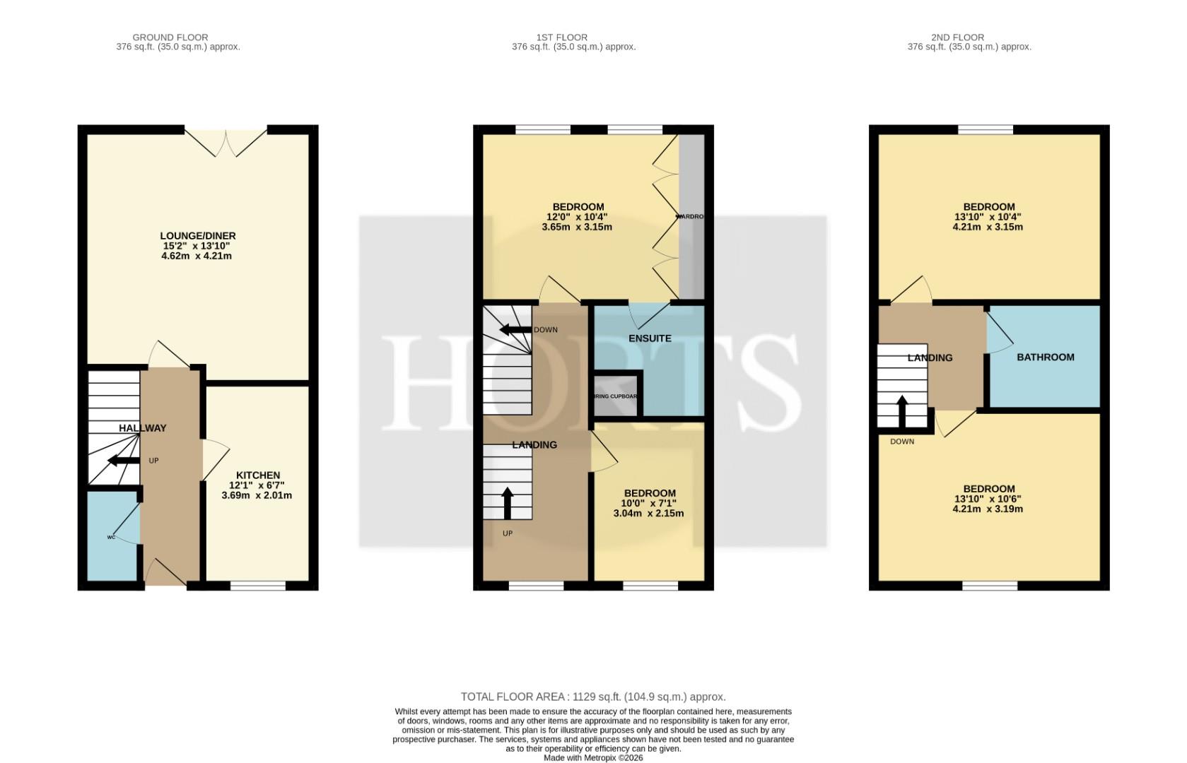 31, Ladymead Close, Northampton floorplan