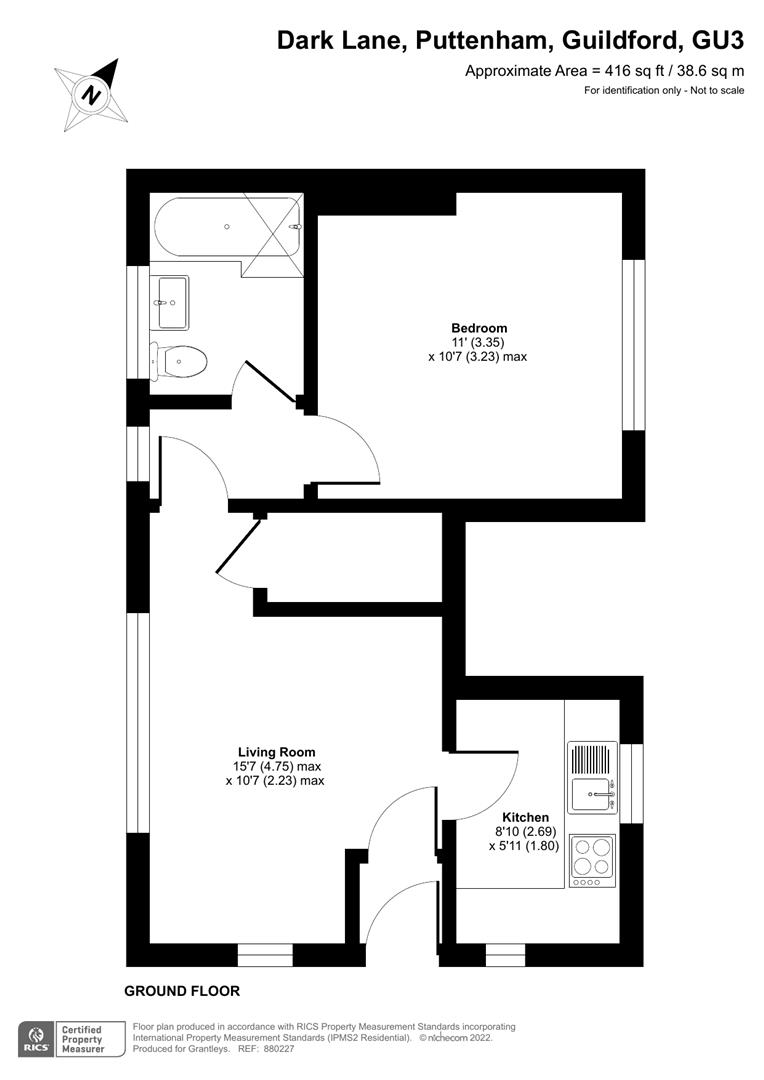 Ground Floor, 5, Jubilee Cottages, Puttenham floorplan