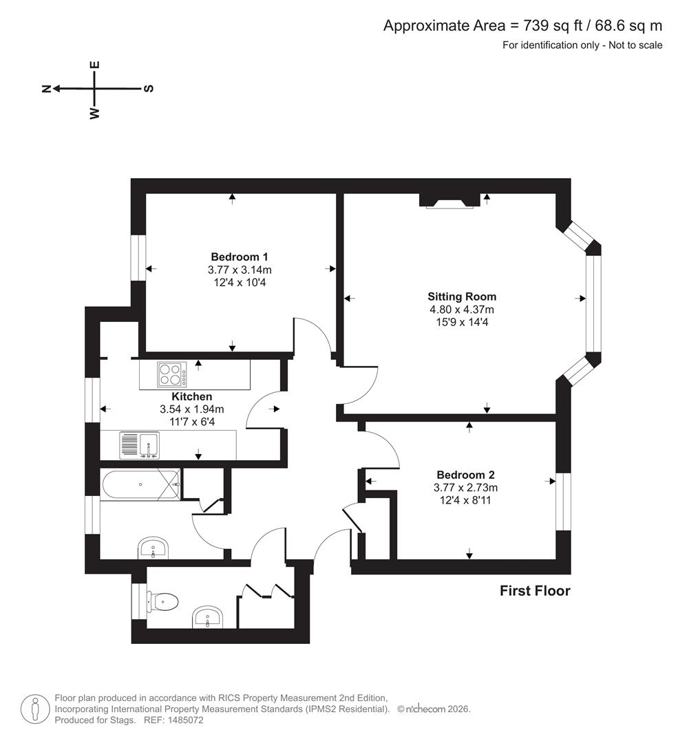 10 West Court, West Allington, Bridport floorplan