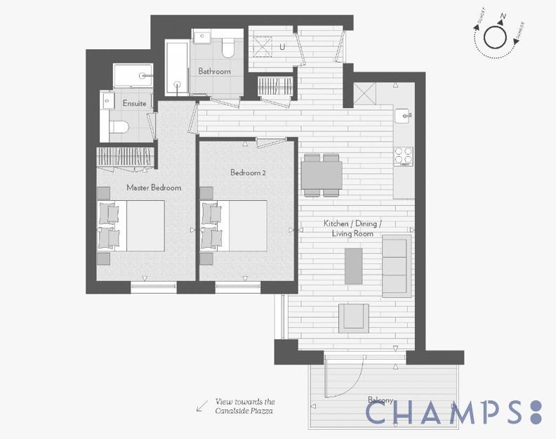Flat 35 Lavey House, 10 Belgrave Road, London floorplan