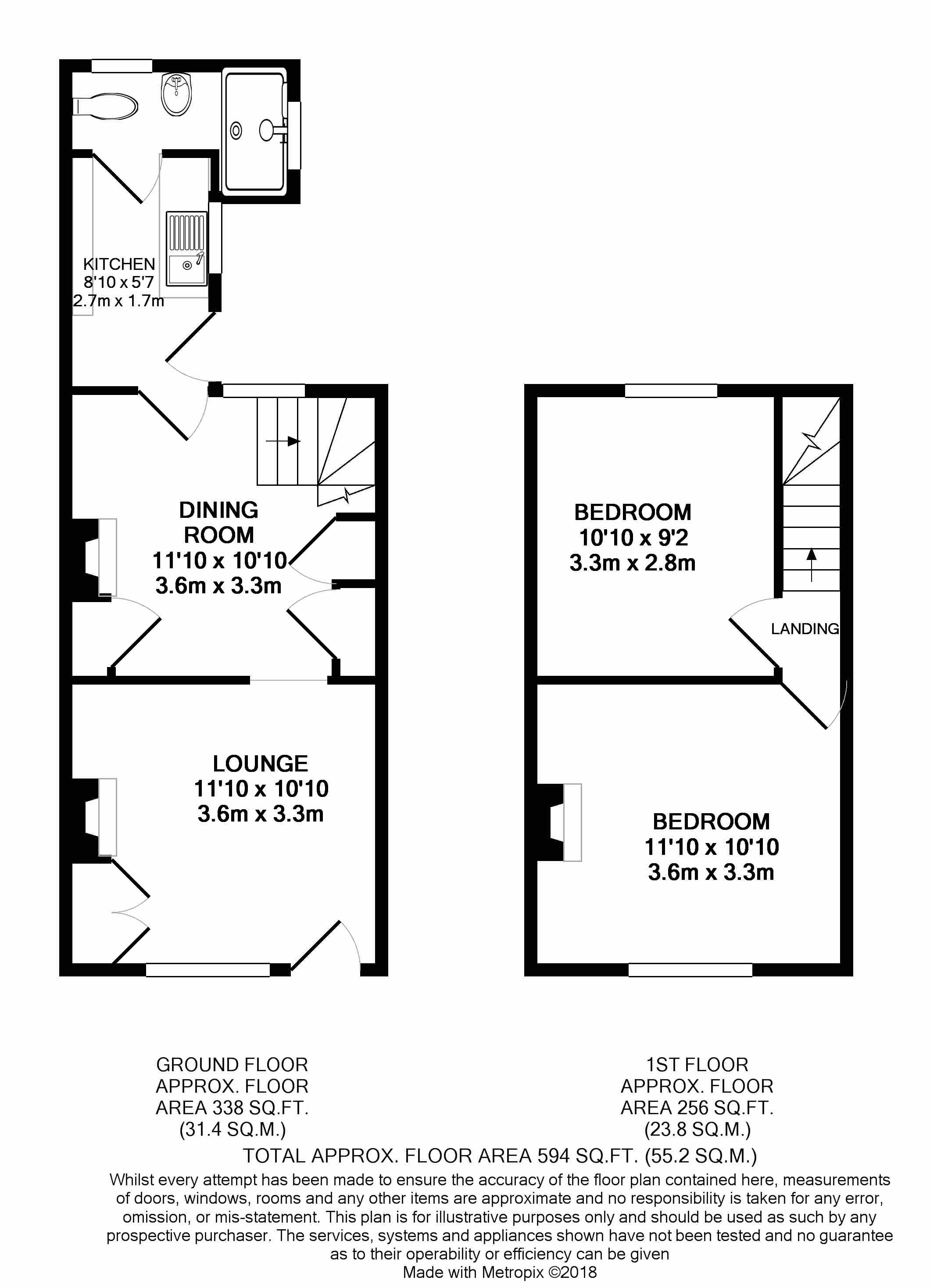 2 Bedrooms Terraced house to rent in Providence Street, Ashford TN23