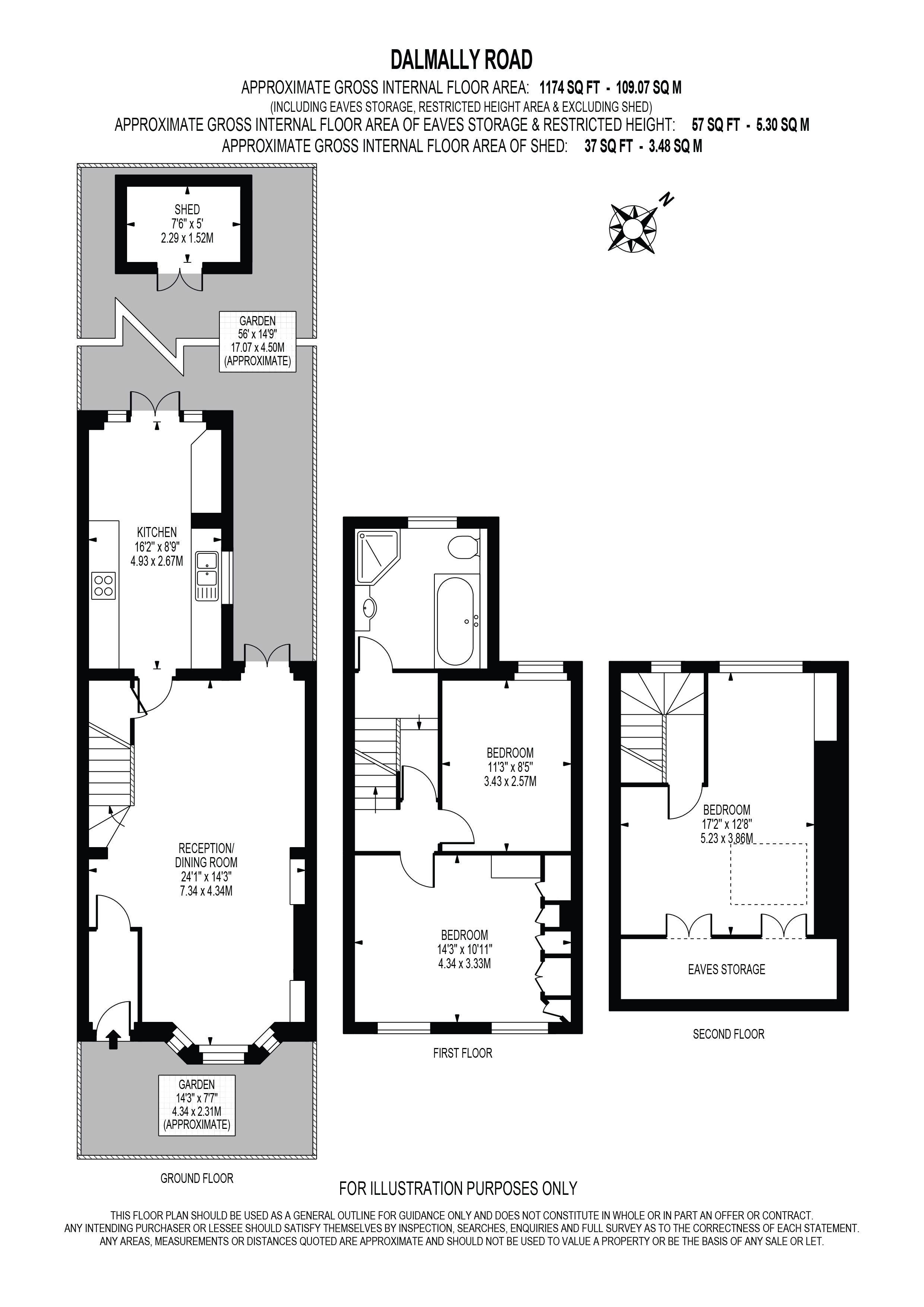 106, Dalmally Road, Surrey floorplan
