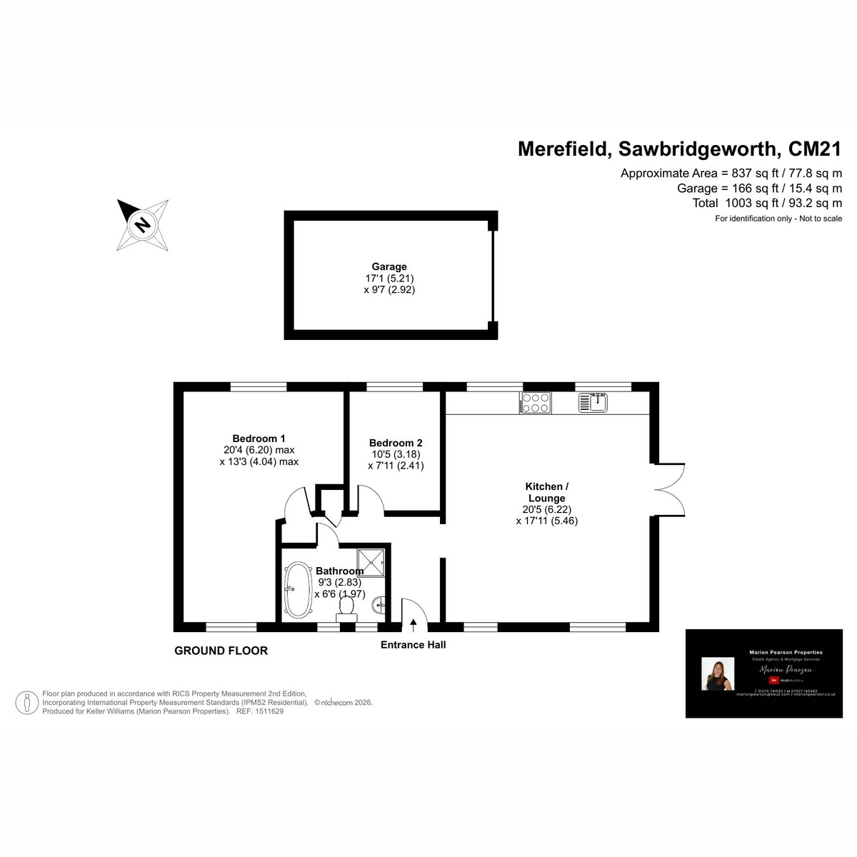 3, Merefield, Sawbridgeworth floorplan