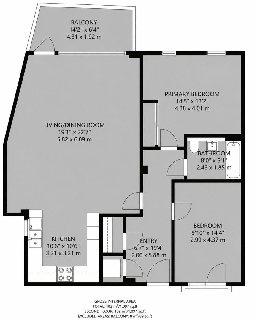 417 Wick Lane, London floorplan