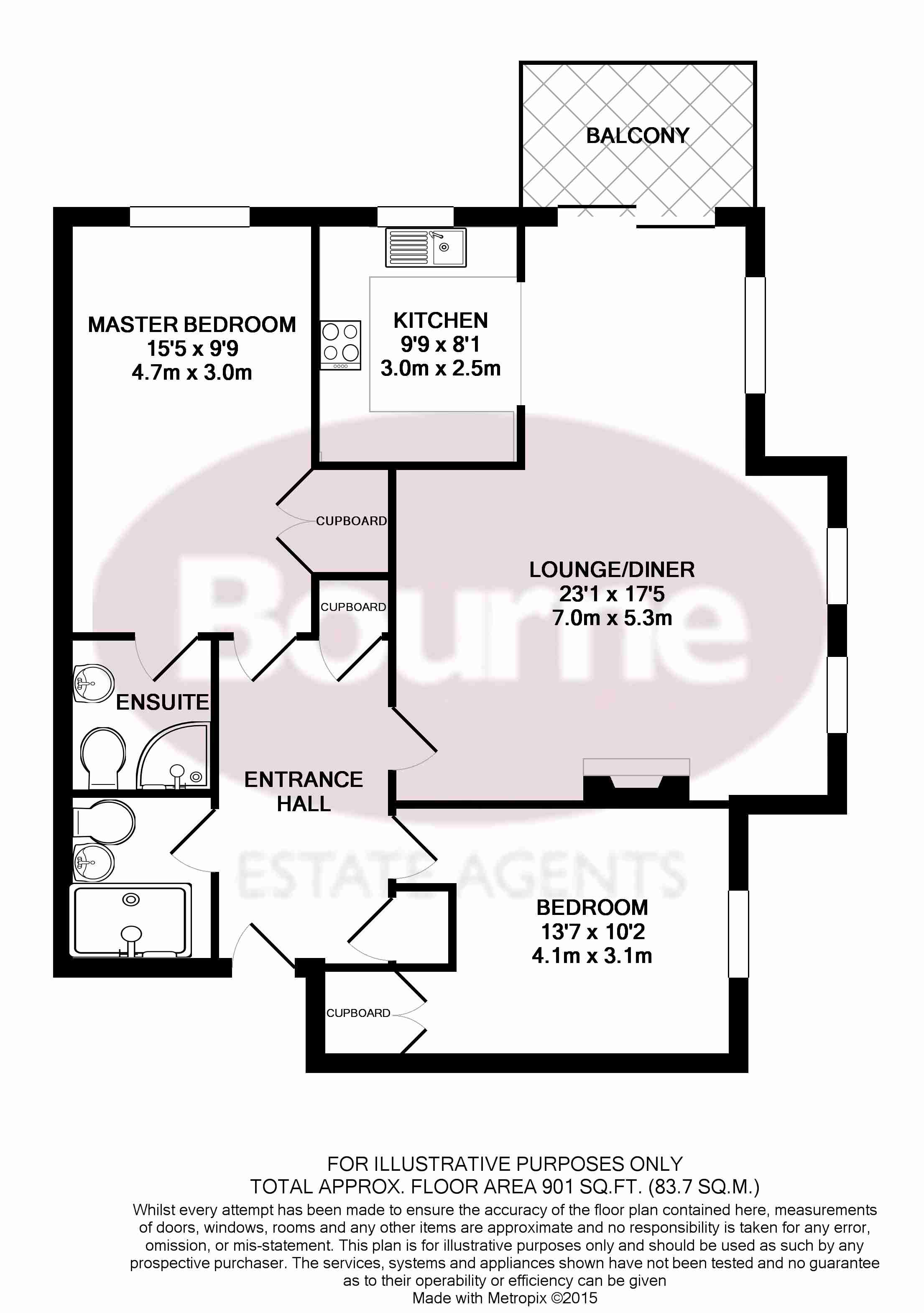 2 Bedrooms Flat to rent in Morley Road, Farnham GU9