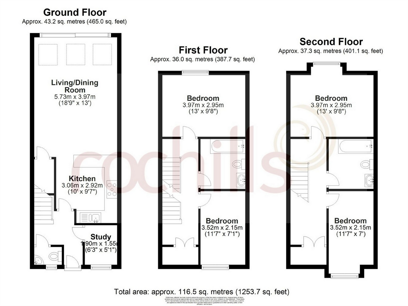 4 Bedrooms Terraced house for sale in Homefield Road, Walton-On-Thames, Surrey KT12