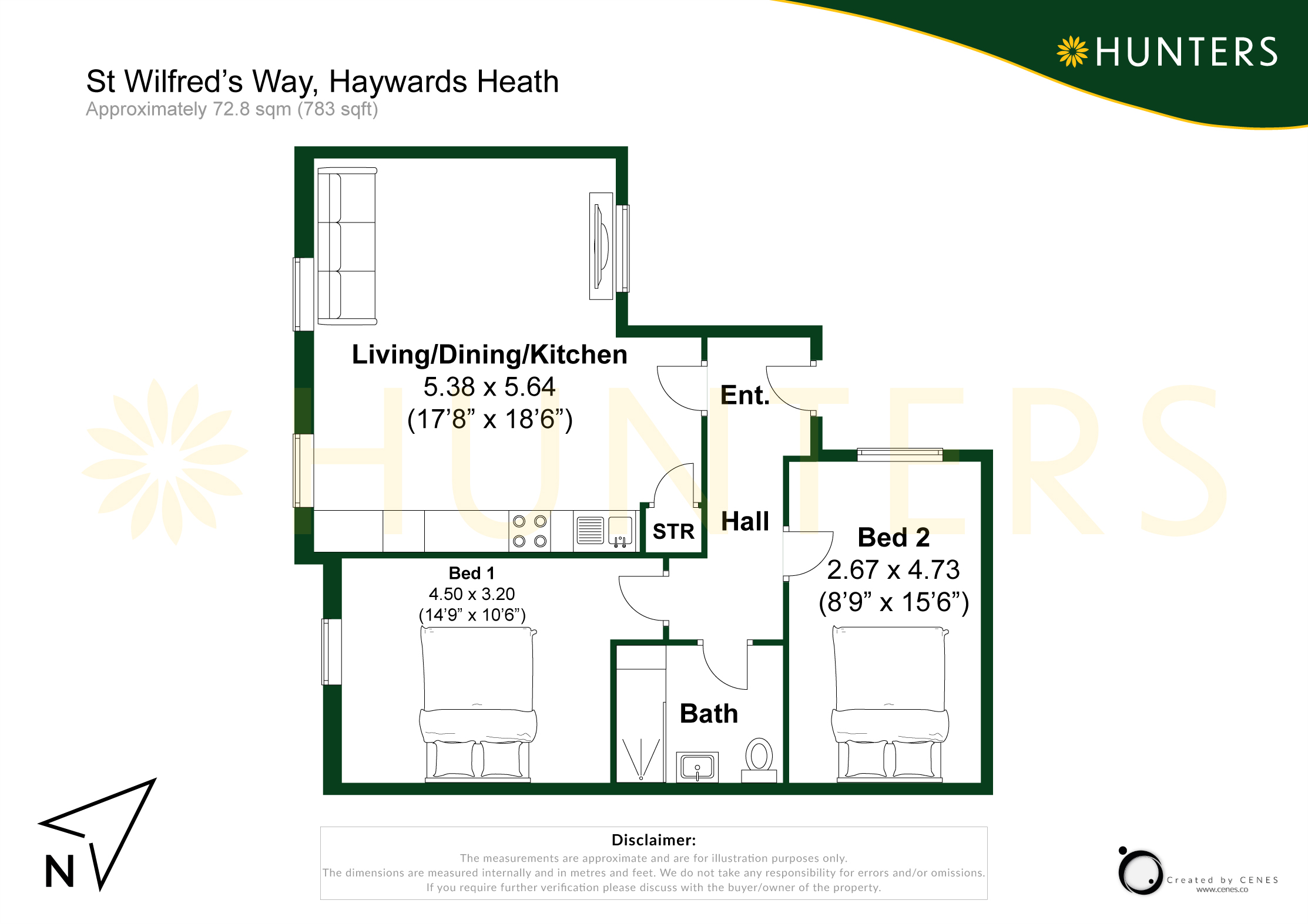 42d, St Wilfrids Way, Haywards Heath floorplan