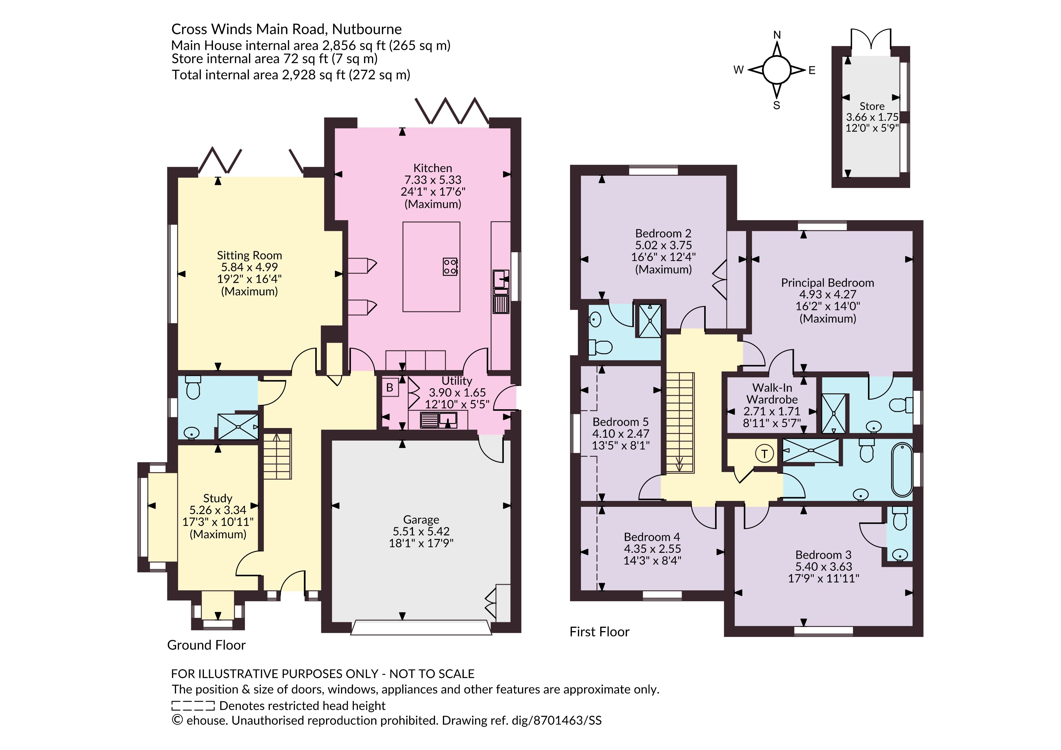 Cross Winds,, Main Road, Chichester floorplan