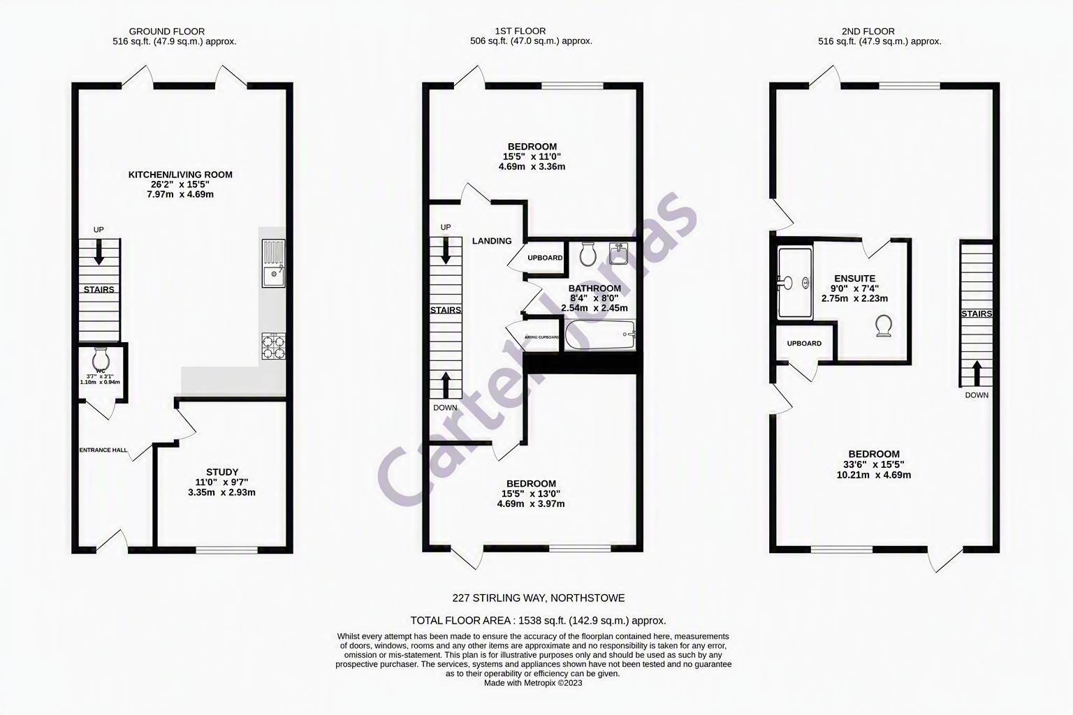 27, Lockhart Way, Cambridge floorplan