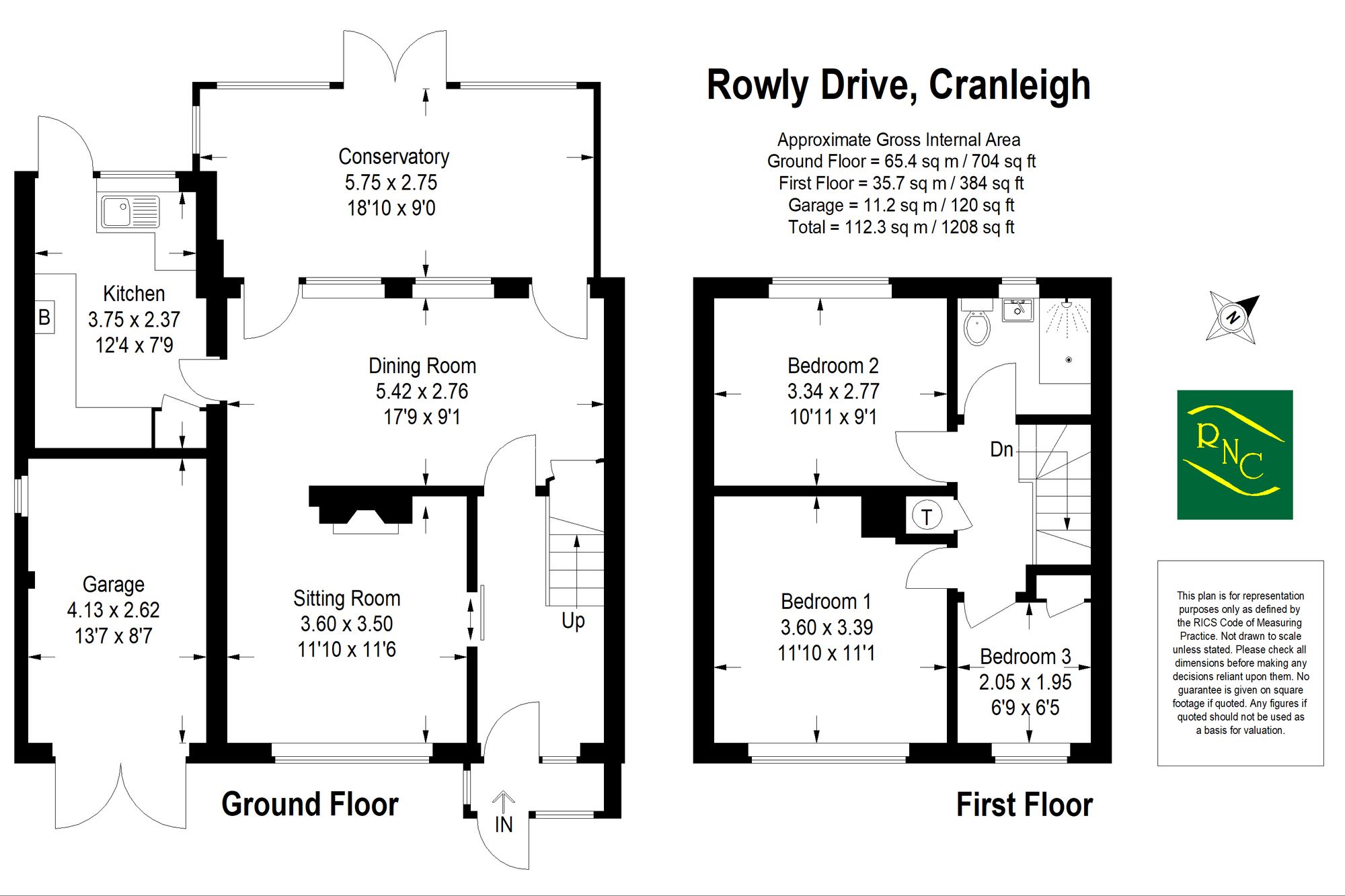 Fermain Rowly Drive, Cranleigh, Surrey floorplan