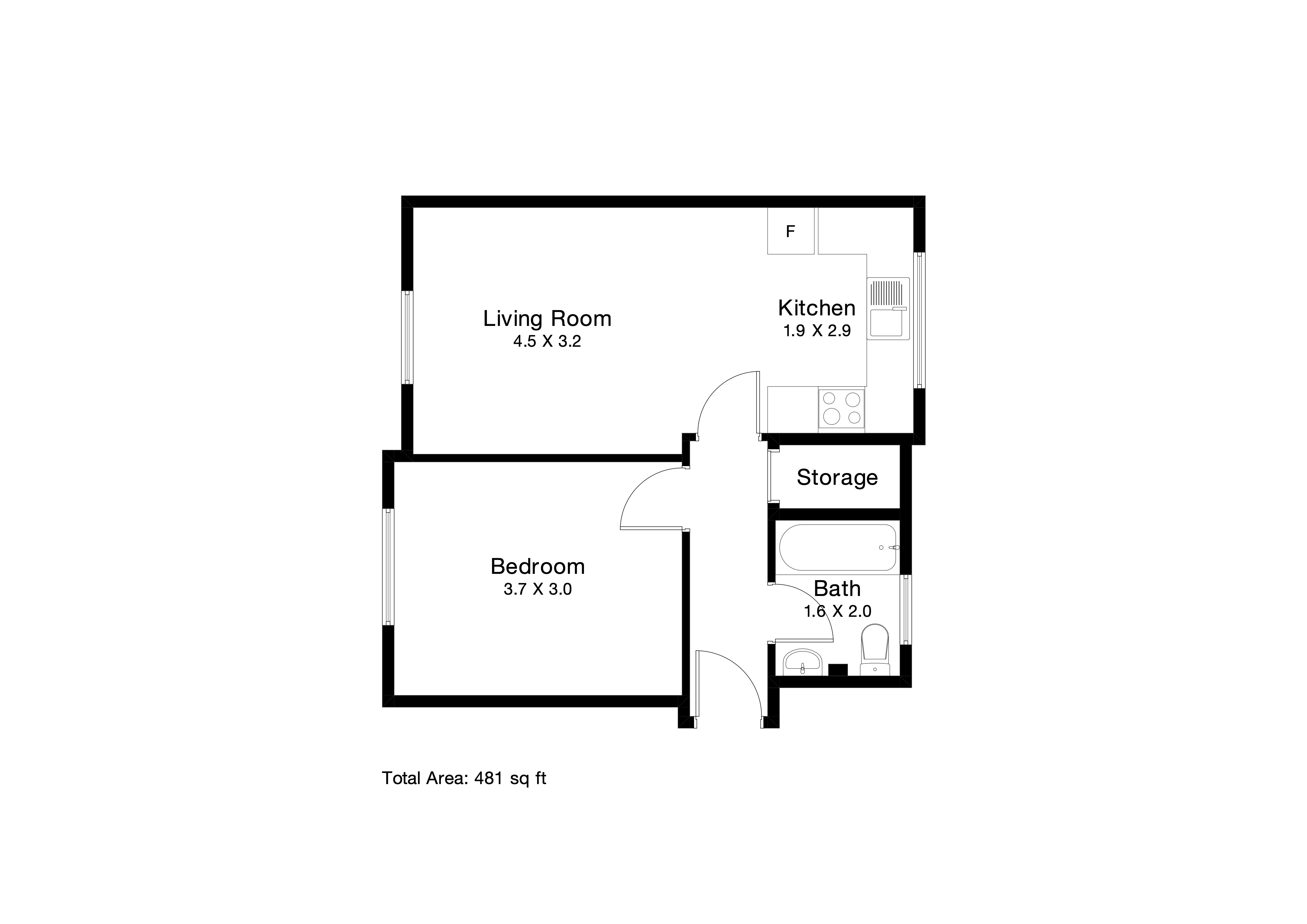 Flat 5, 218, Victoria Road East, Leicester floorplan