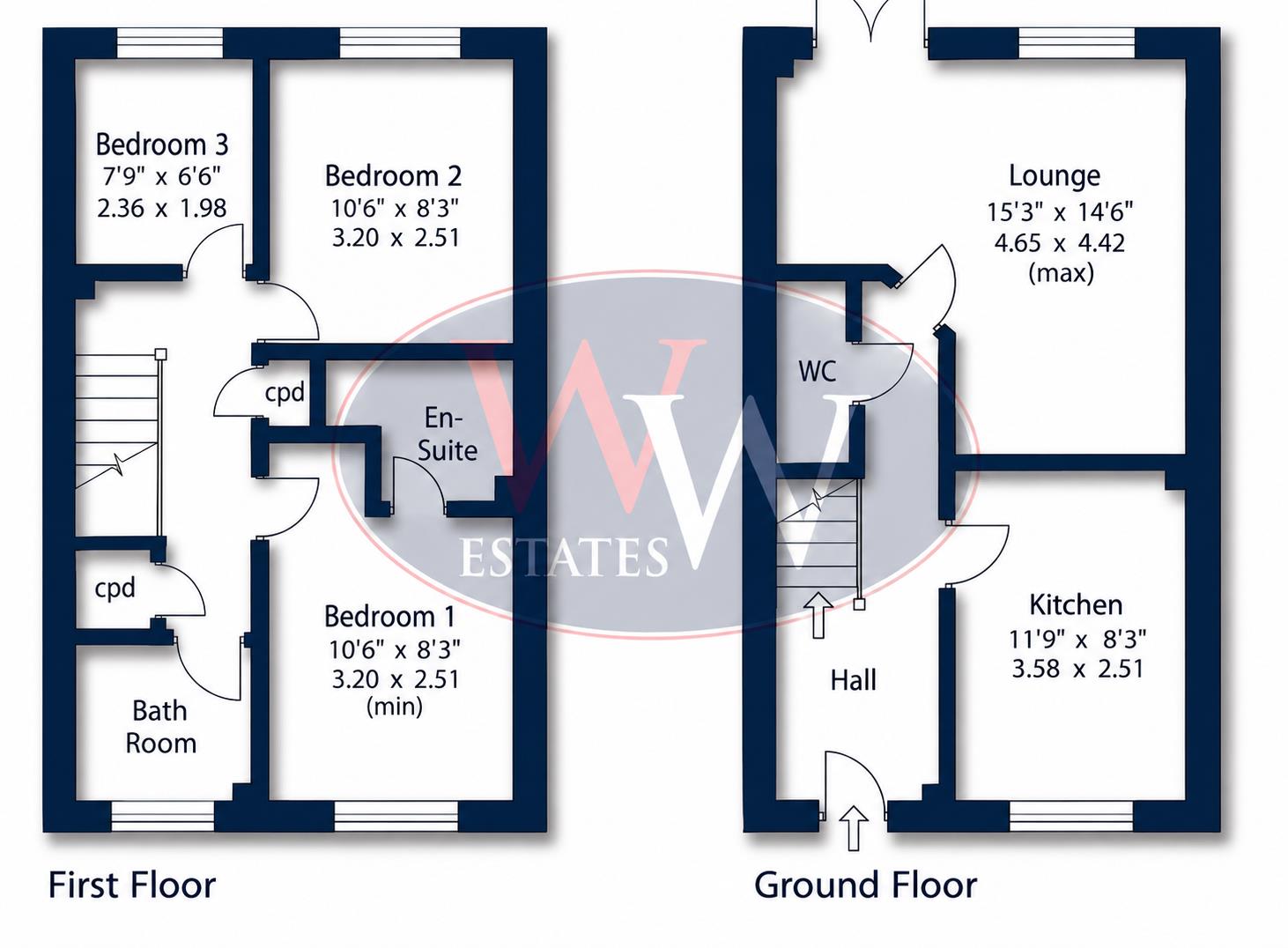 61, Littlelands, Bingley floorplan