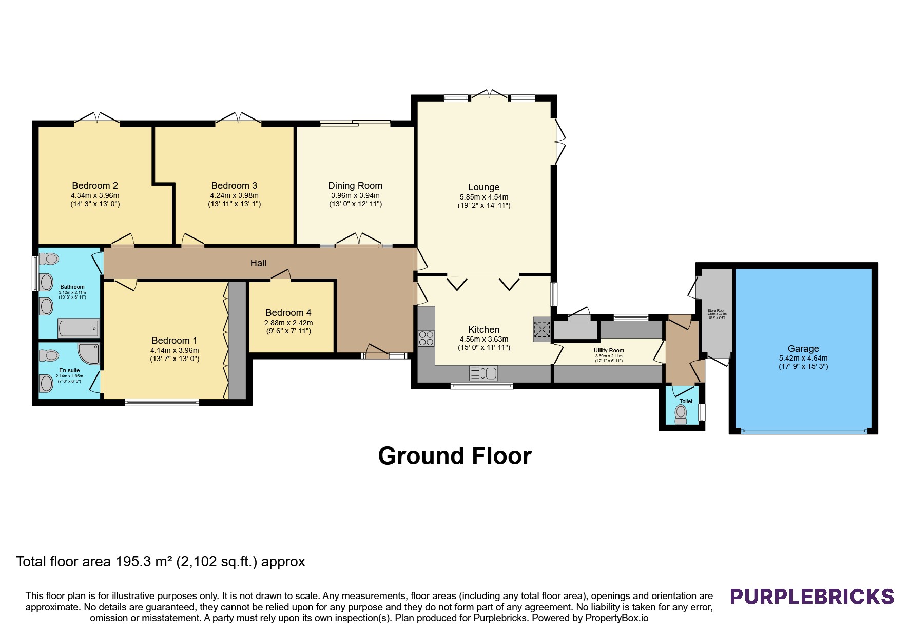 Ryefield, Bennetts Lane, Deeside floorplan