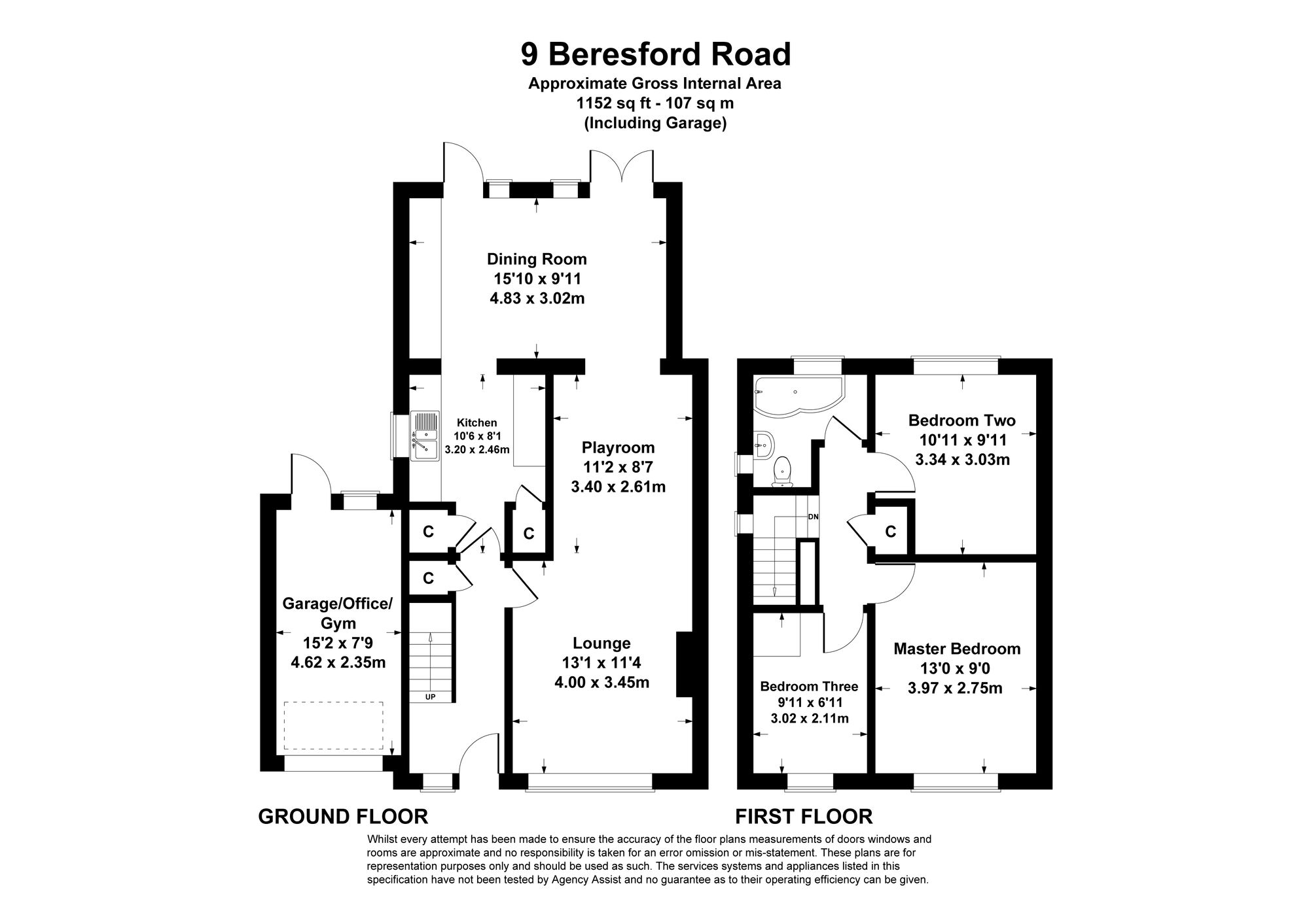 9 Beresford Road, Eastleigh floorplan