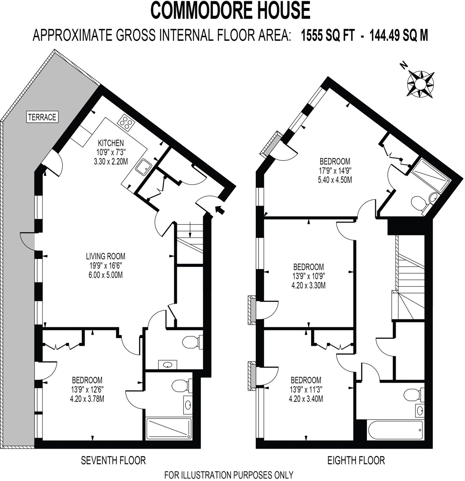 78, Commodore House, 2, Admiralty Avenue, London floorplan