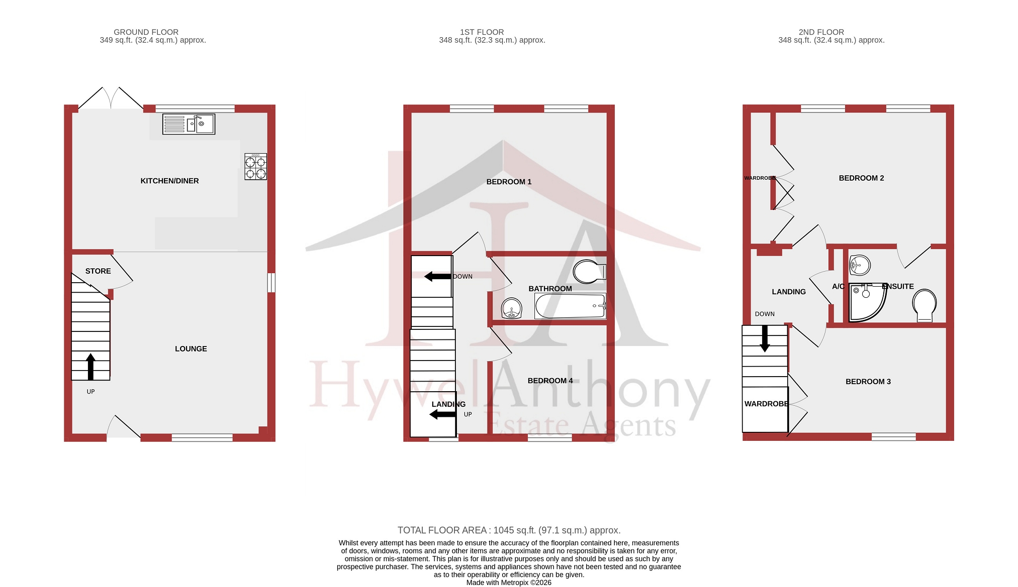 4, Rhiw'r Derwen, Pontyclun floorplan