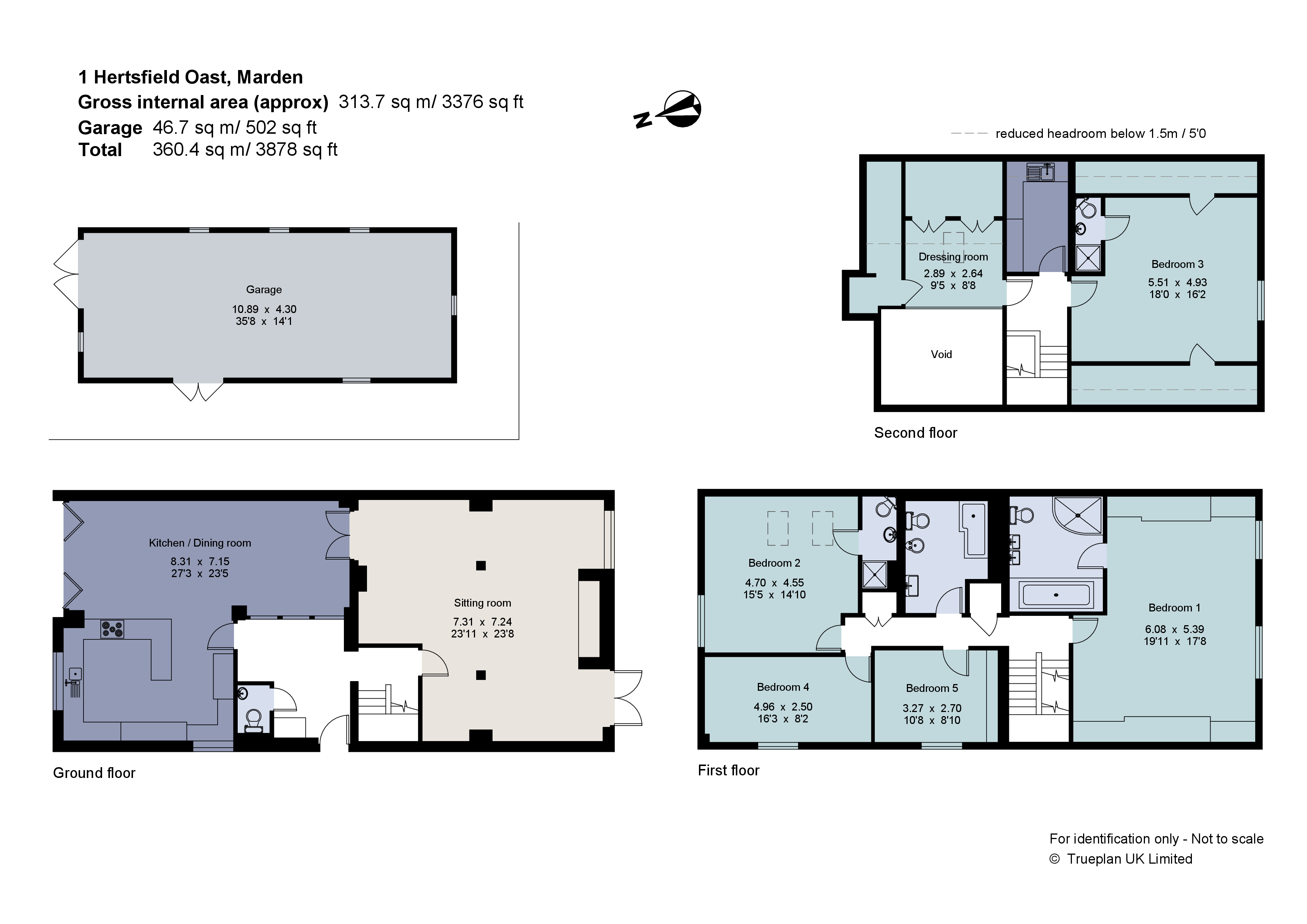 1 Hertsfield Oast,, Staplehurst Road, Tonbridge floorplan