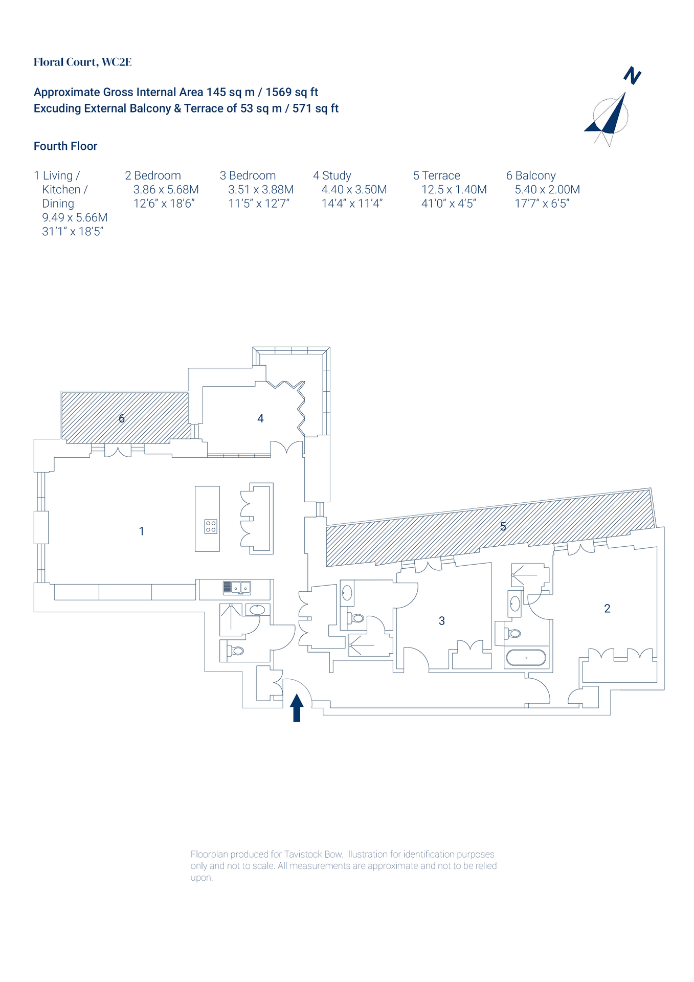 401 Floral Court , 25 Floral Street, Covent Garden floorplan
