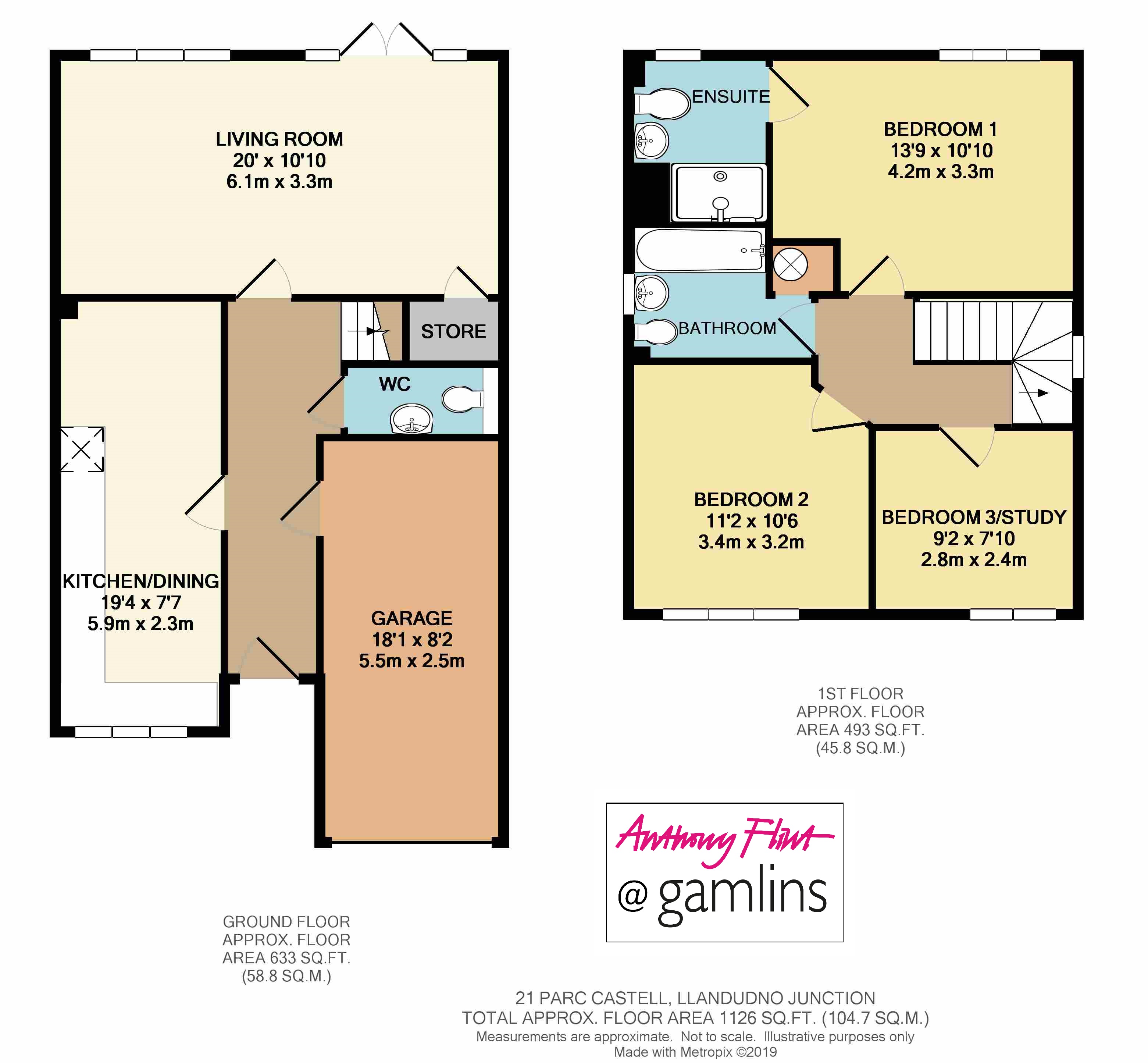 3 Bedrooms Detached house for sale in Parc Castell, Llandudno Junction LL31