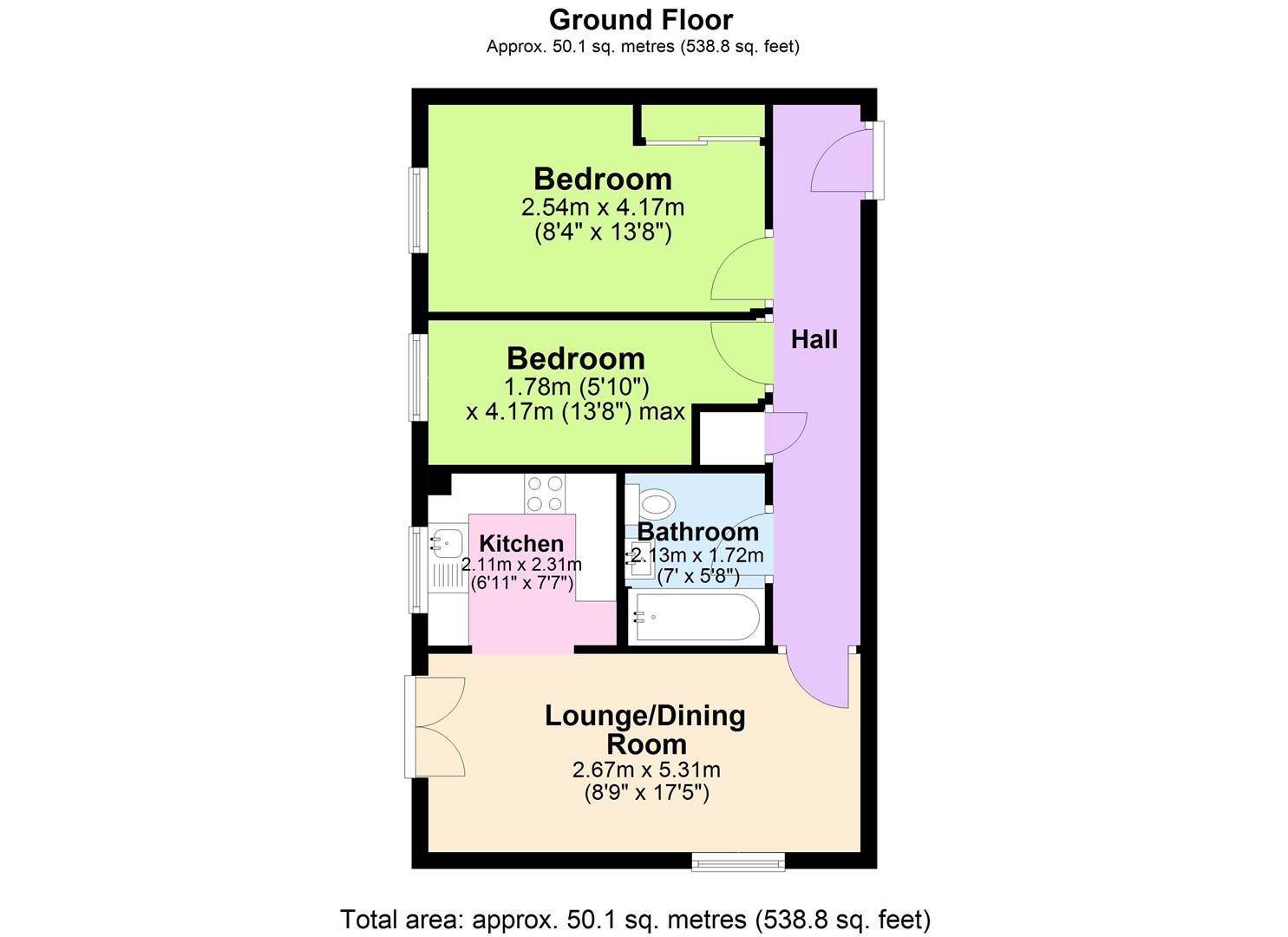 19, Oak Field Road, Hereford floorplan