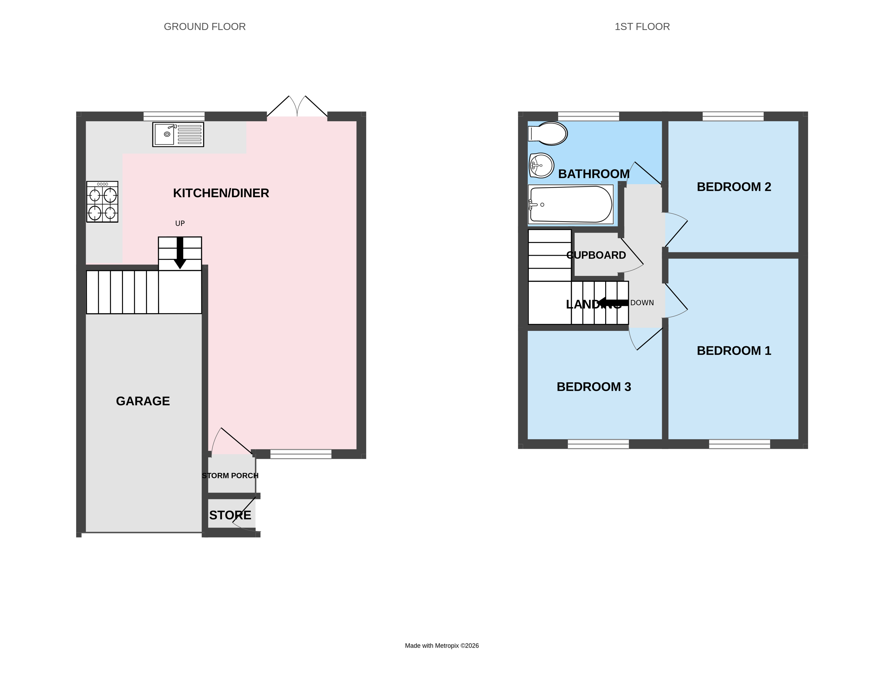110, Walker Crescent, Telford floorplan