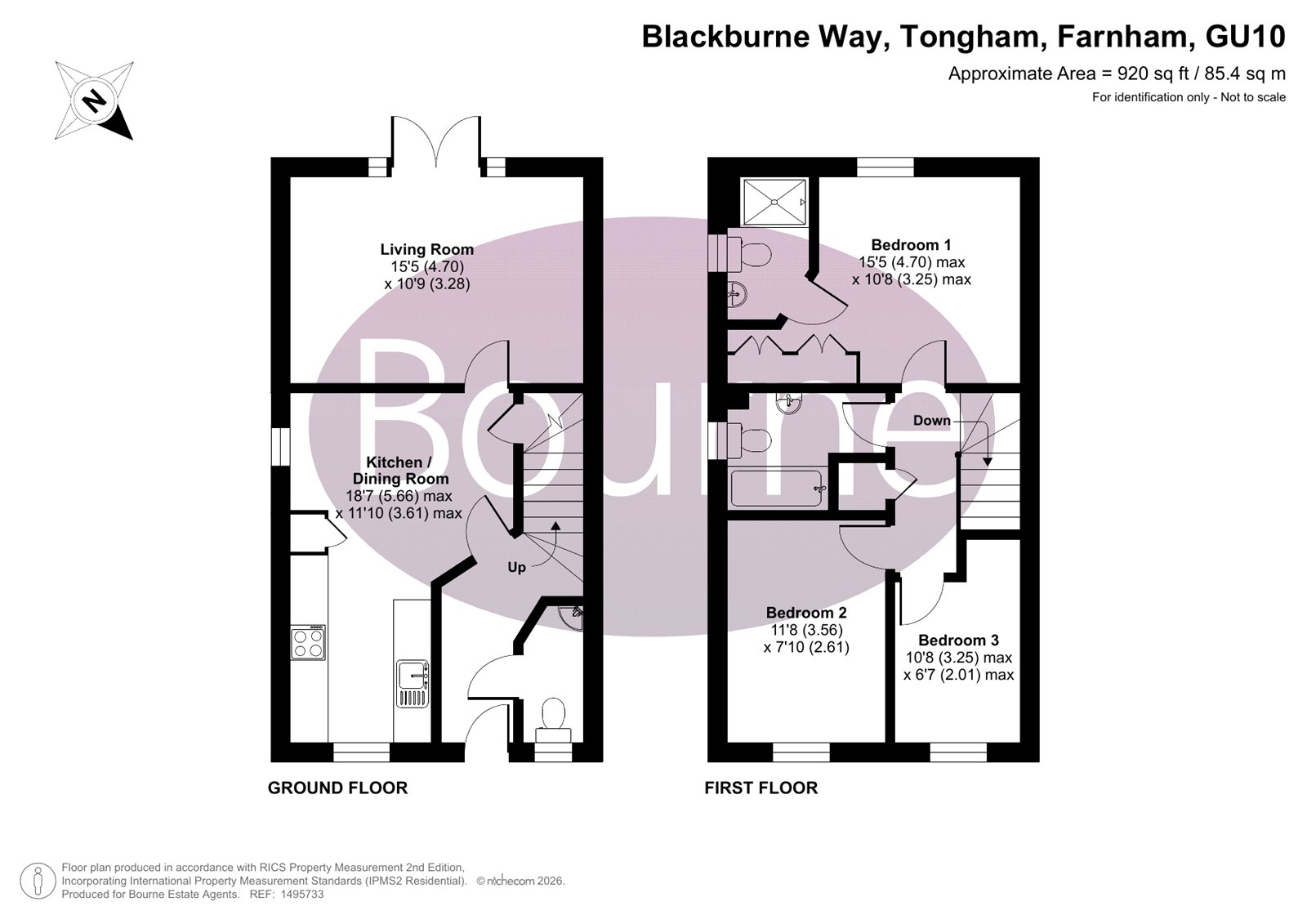 12, Blackburne Way, Farnham floorplan