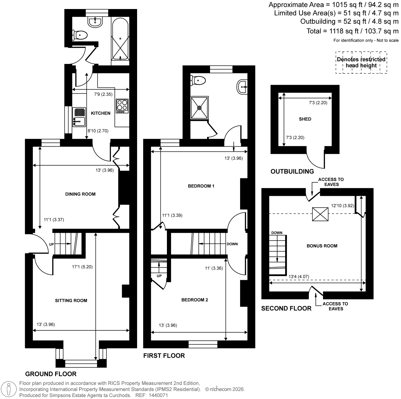 Fernside,, Rickford, Worplesdon floorplan