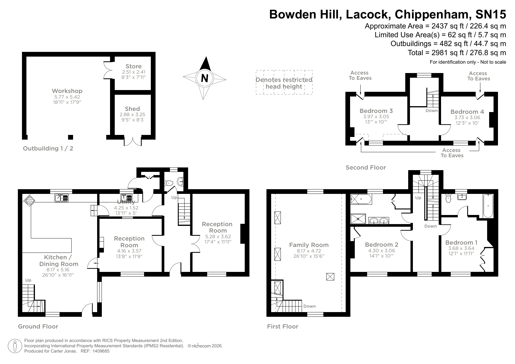 Laundry Cottage, 41, Bowden Hill, Chippenham floorplan