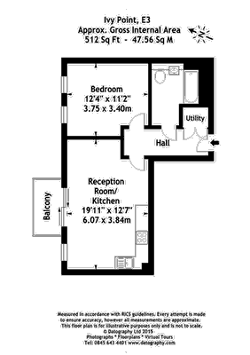 1 Bedrooms Flat to rent in Hannaford Walk, London E3