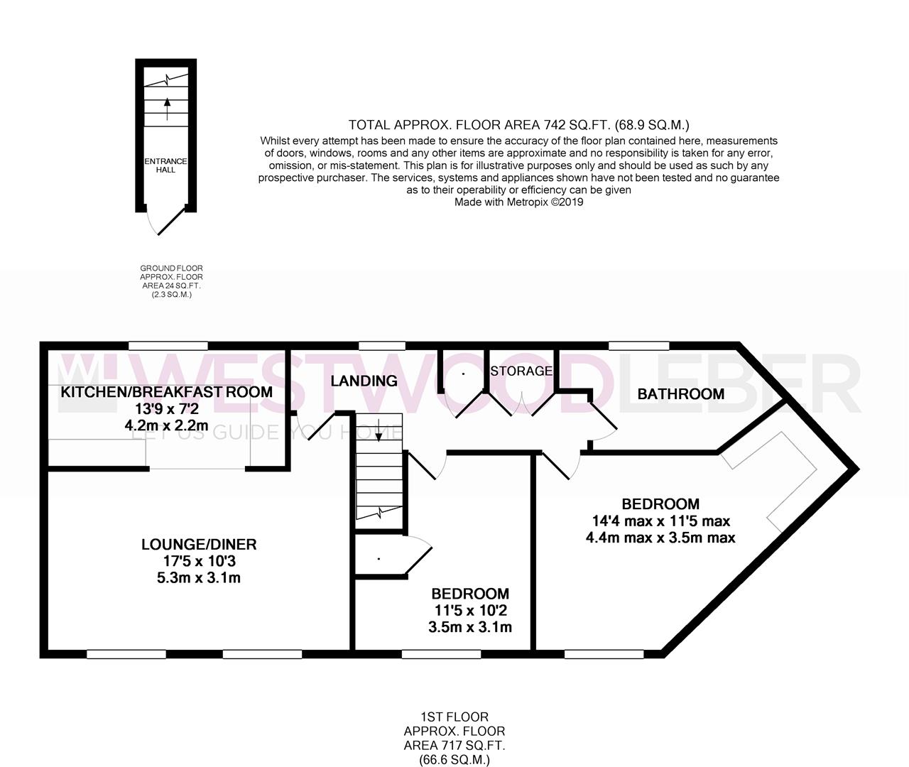 2 Bedrooms Terraced house for sale in Gatekeepers Way, Watton At Stone, Hertford SG14