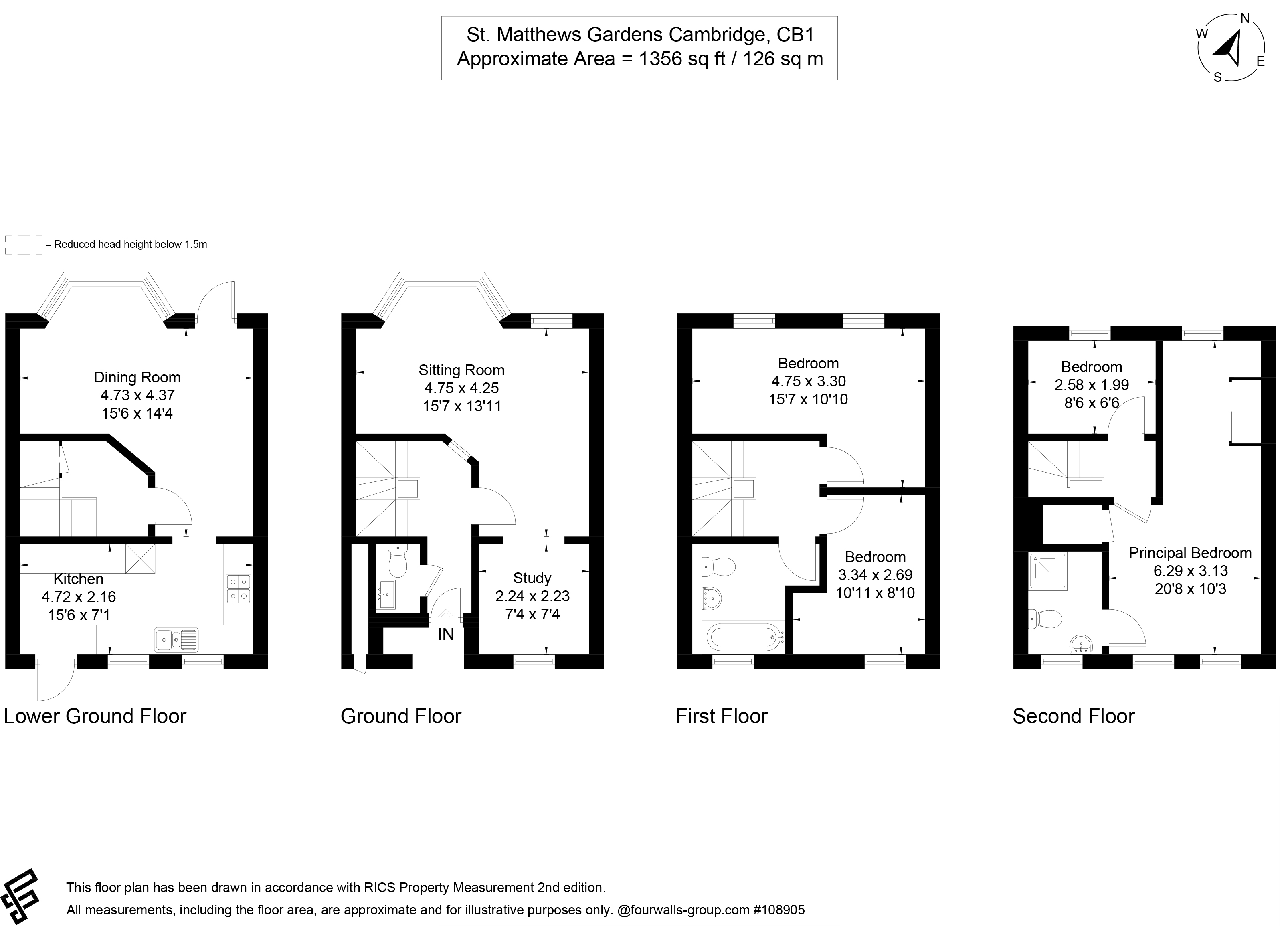 58, St. Matthews Gardens, Cambridge floorplan