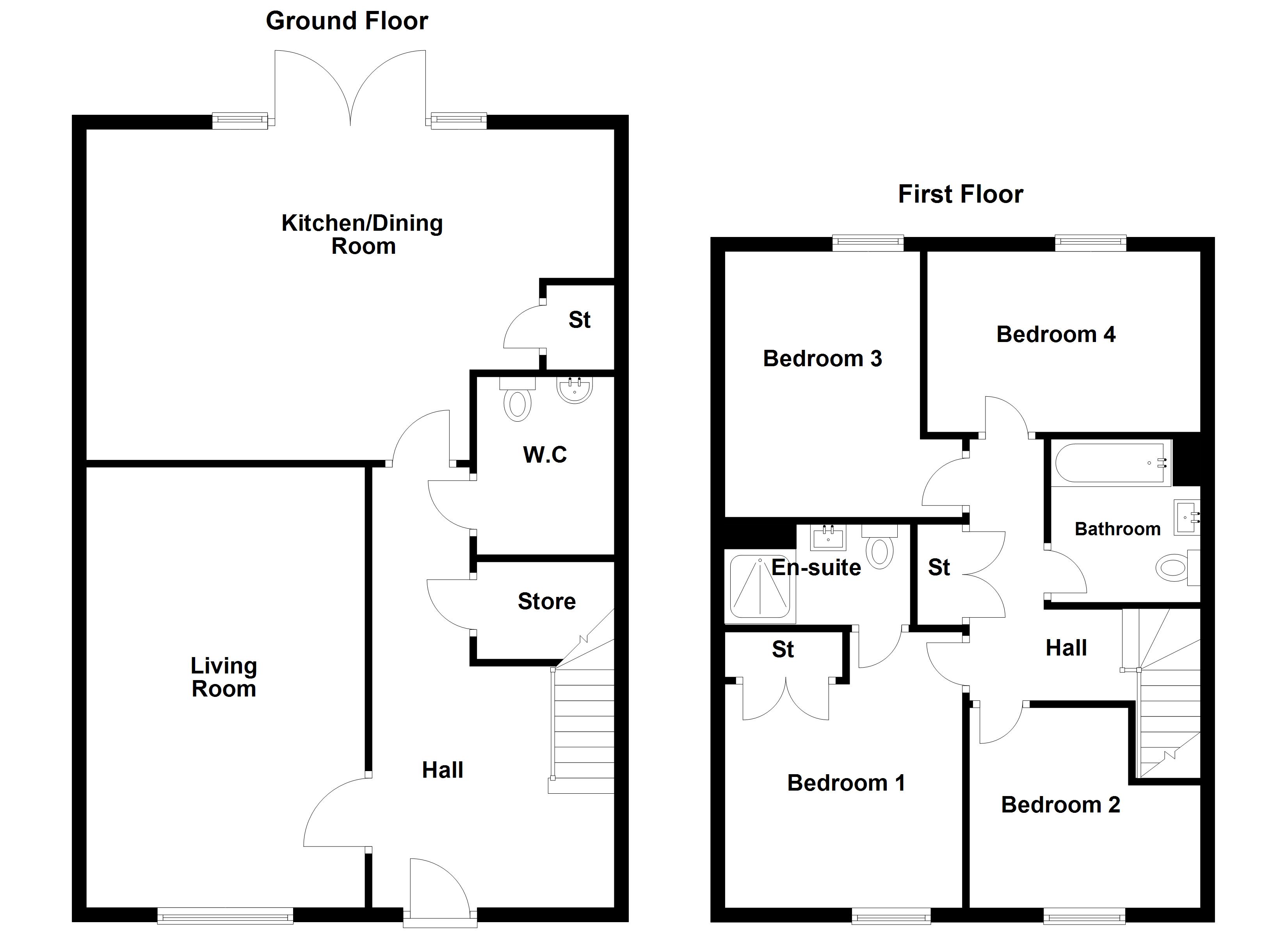 the_reed, Holden Fold, Darwen floorplan