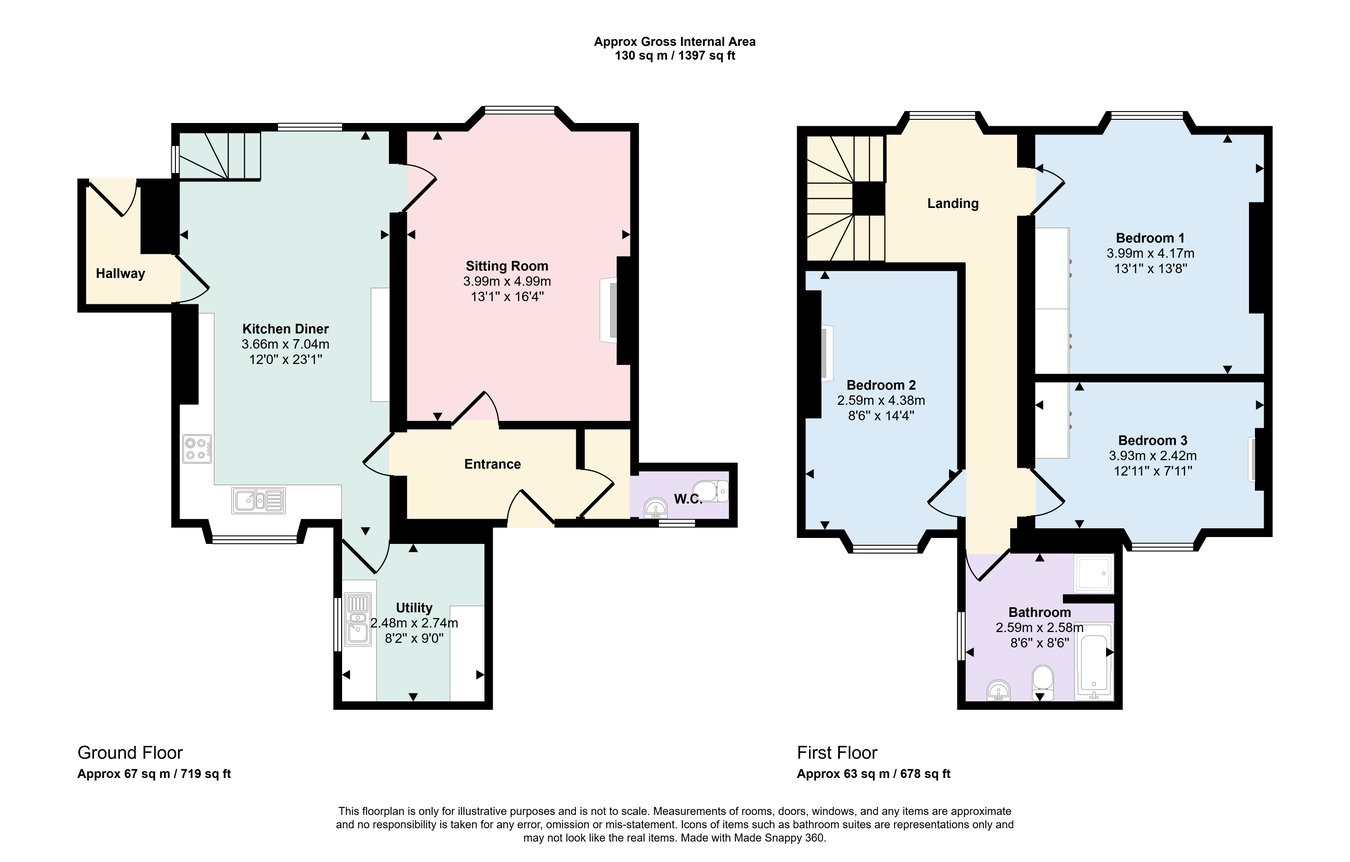 3, Chestnut Hill, Keswick, CA12 floorplan