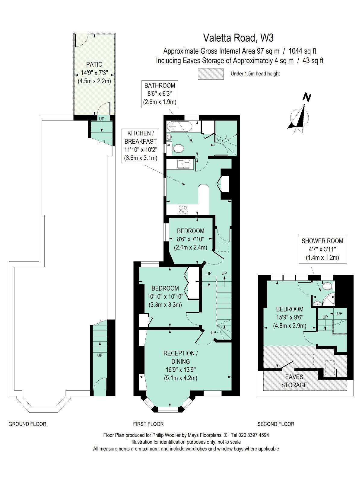 31a, Valetta Road, London floorplan