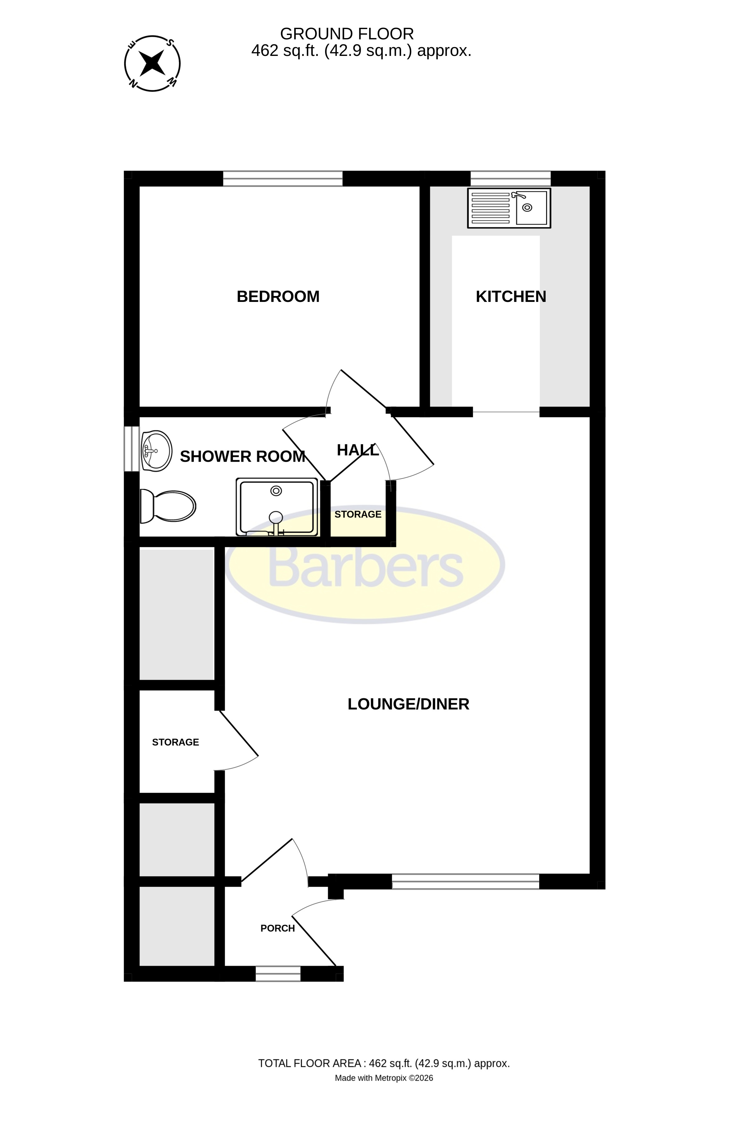 9, Wharf Close, Telford floorplan